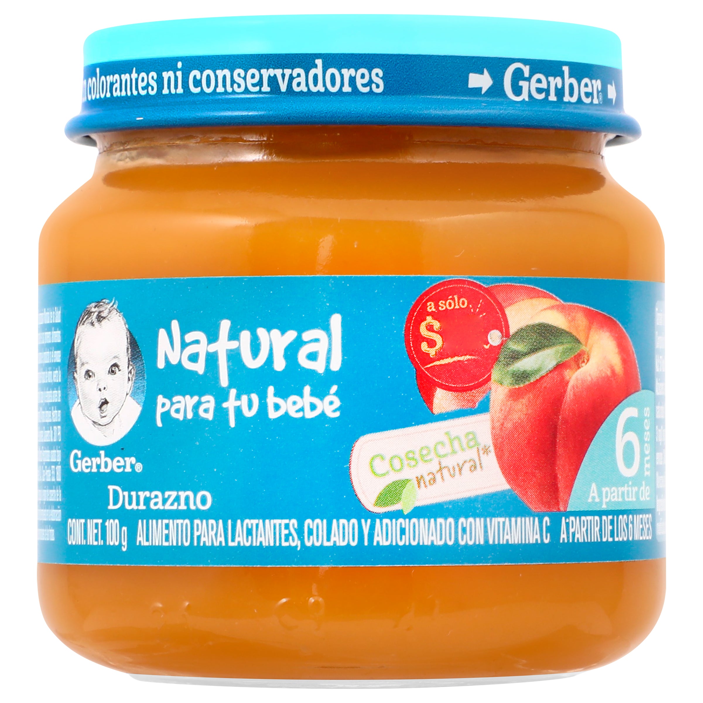 Gerber Segunda Etapa Pure Duraznos 100 G-2