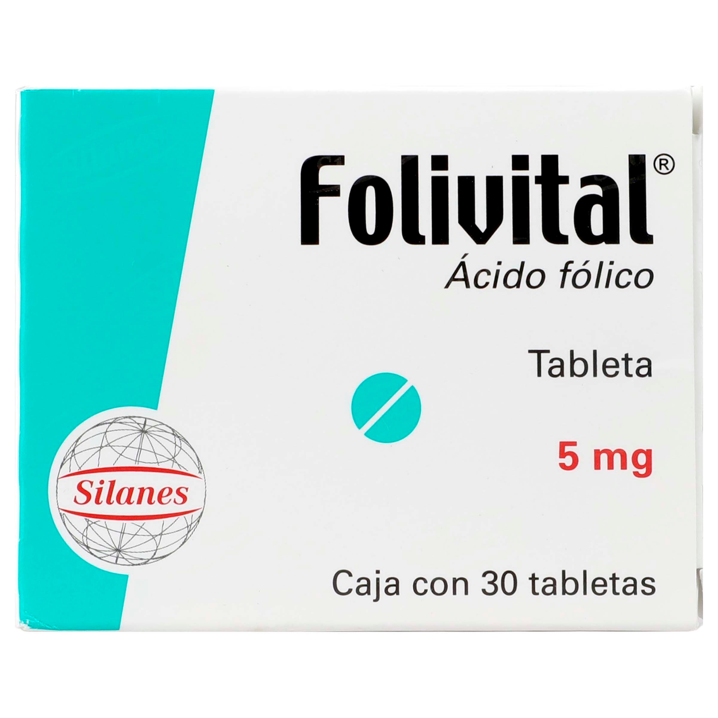 Folivital 5 Mg Con 30 Tabletas-1