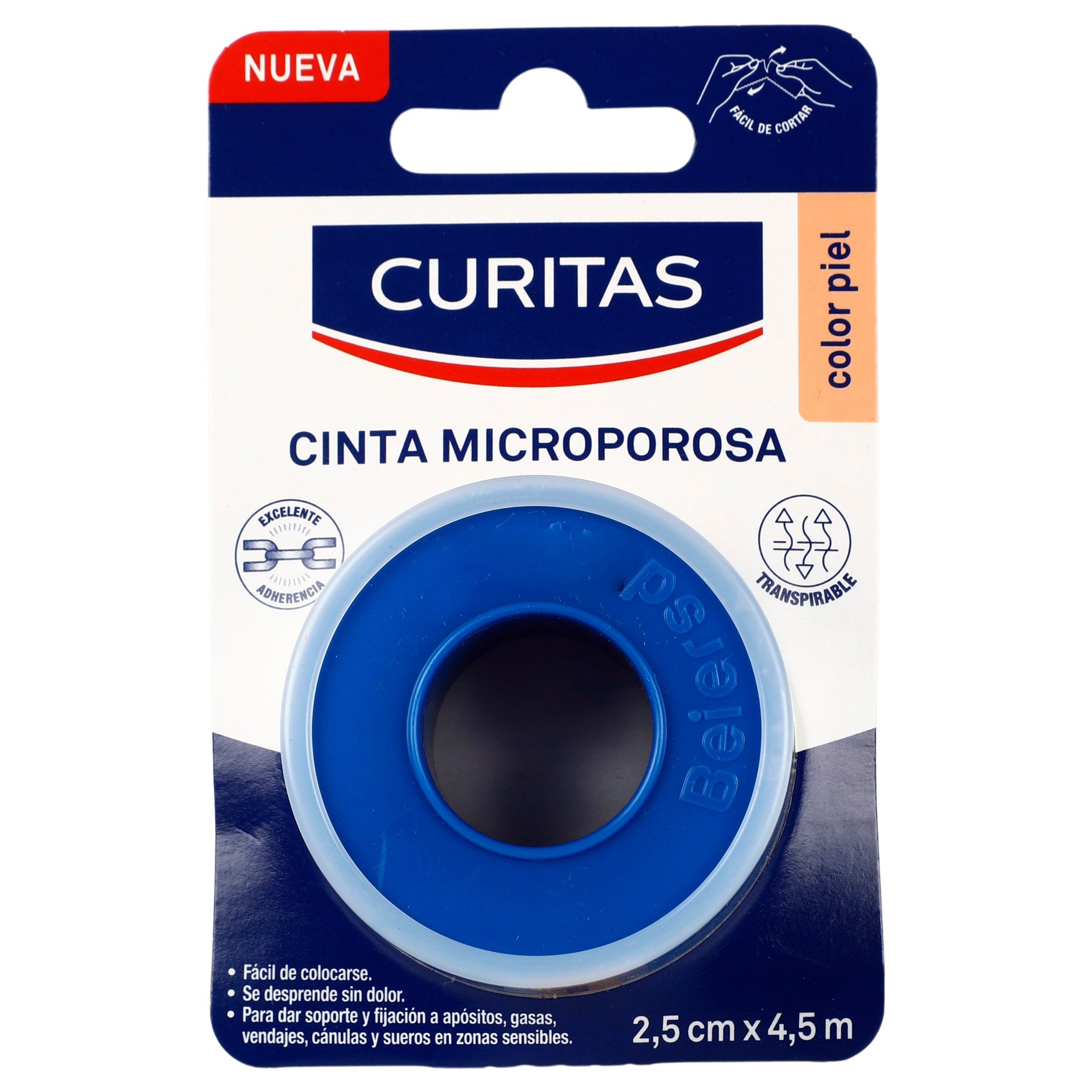 Cta Microp Curitas Piel 2.5 Cm X 4.5 M-1