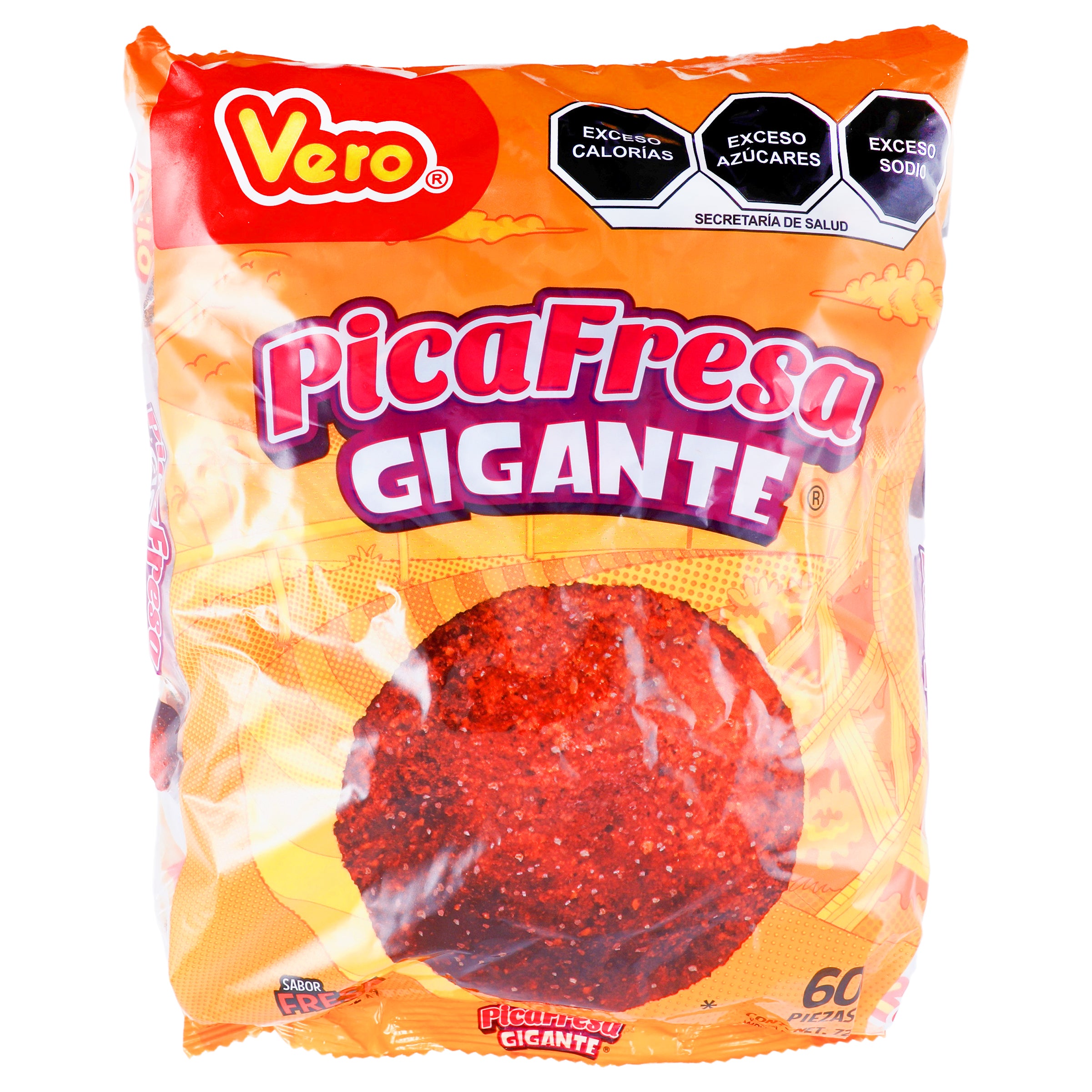 Picafresa Gigante Bolsa Con 60 Piezas 720 G-1