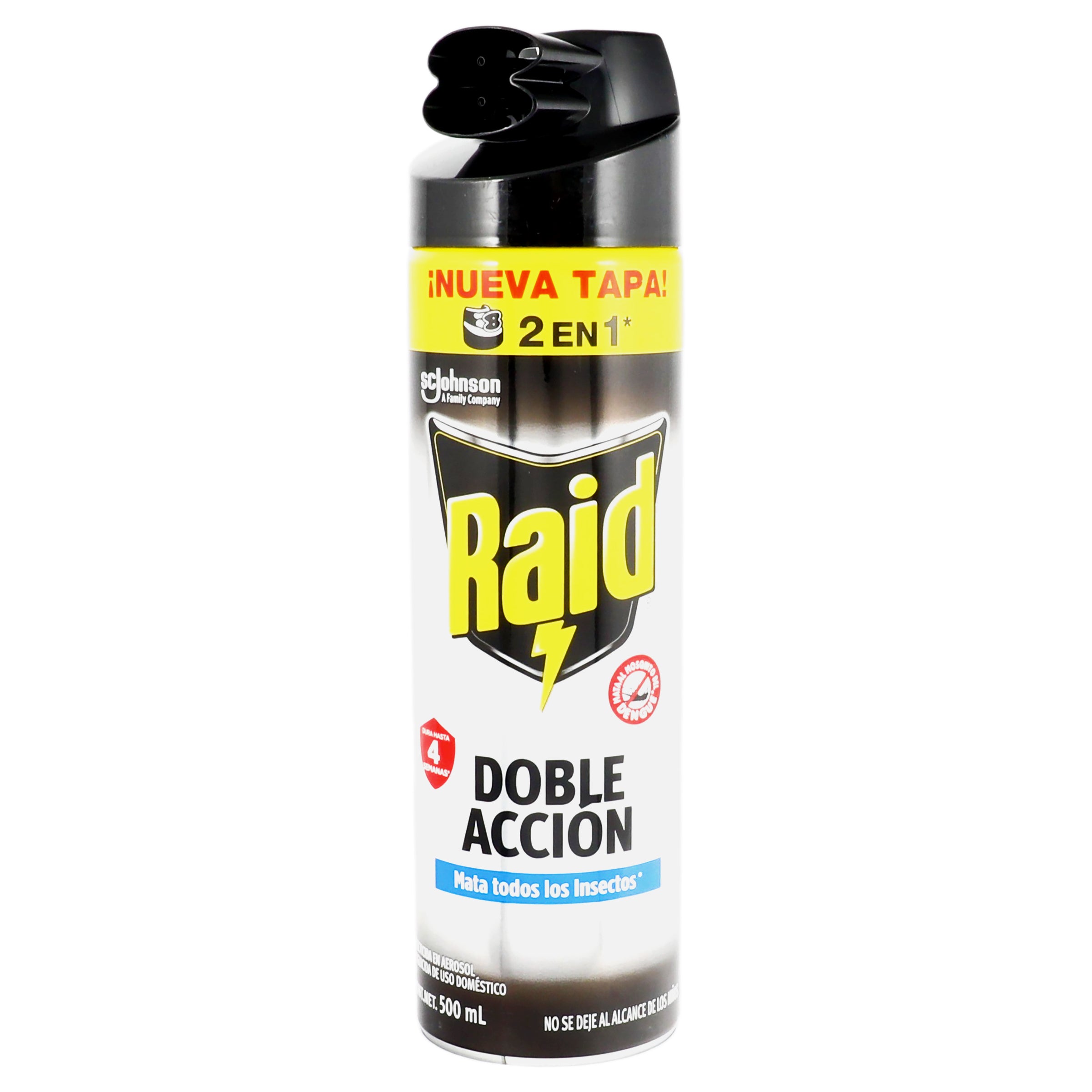 Raid Doble Accion Aerosol 2 En 1 500 Ml-1