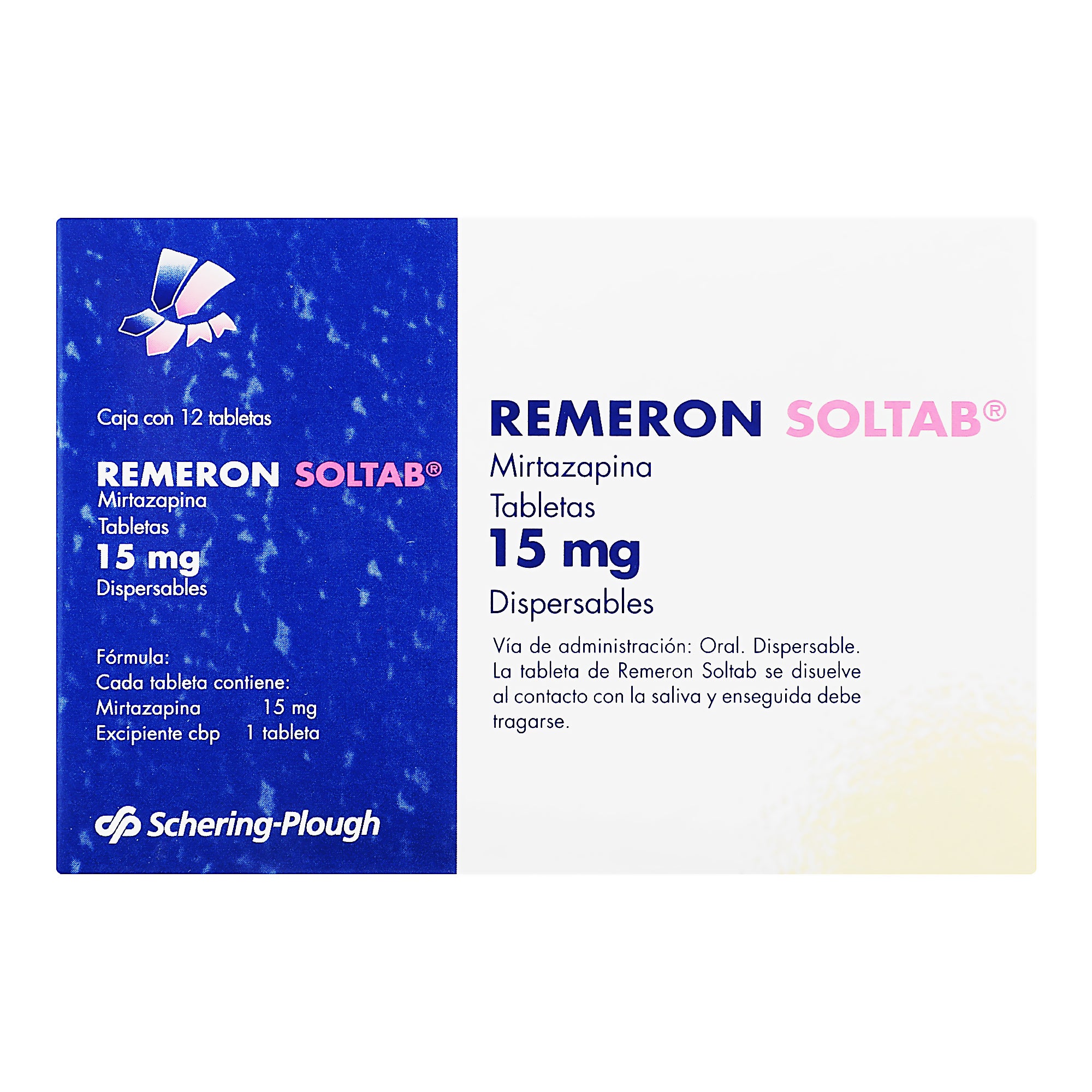 Remeron Sol Tabletas  15 Mg Con 12 Tabletas Dispersables-1