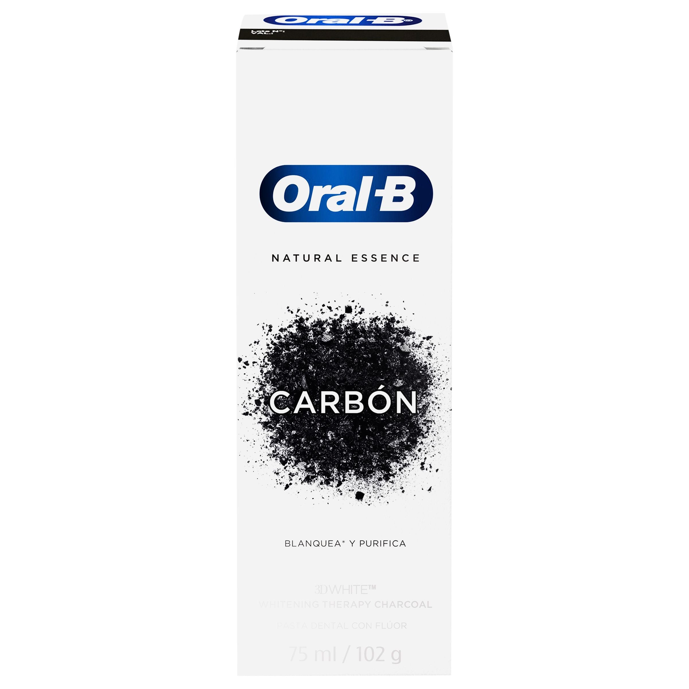 Crema Dental Oral B 3Dw White Charcoal 75 Ml-1