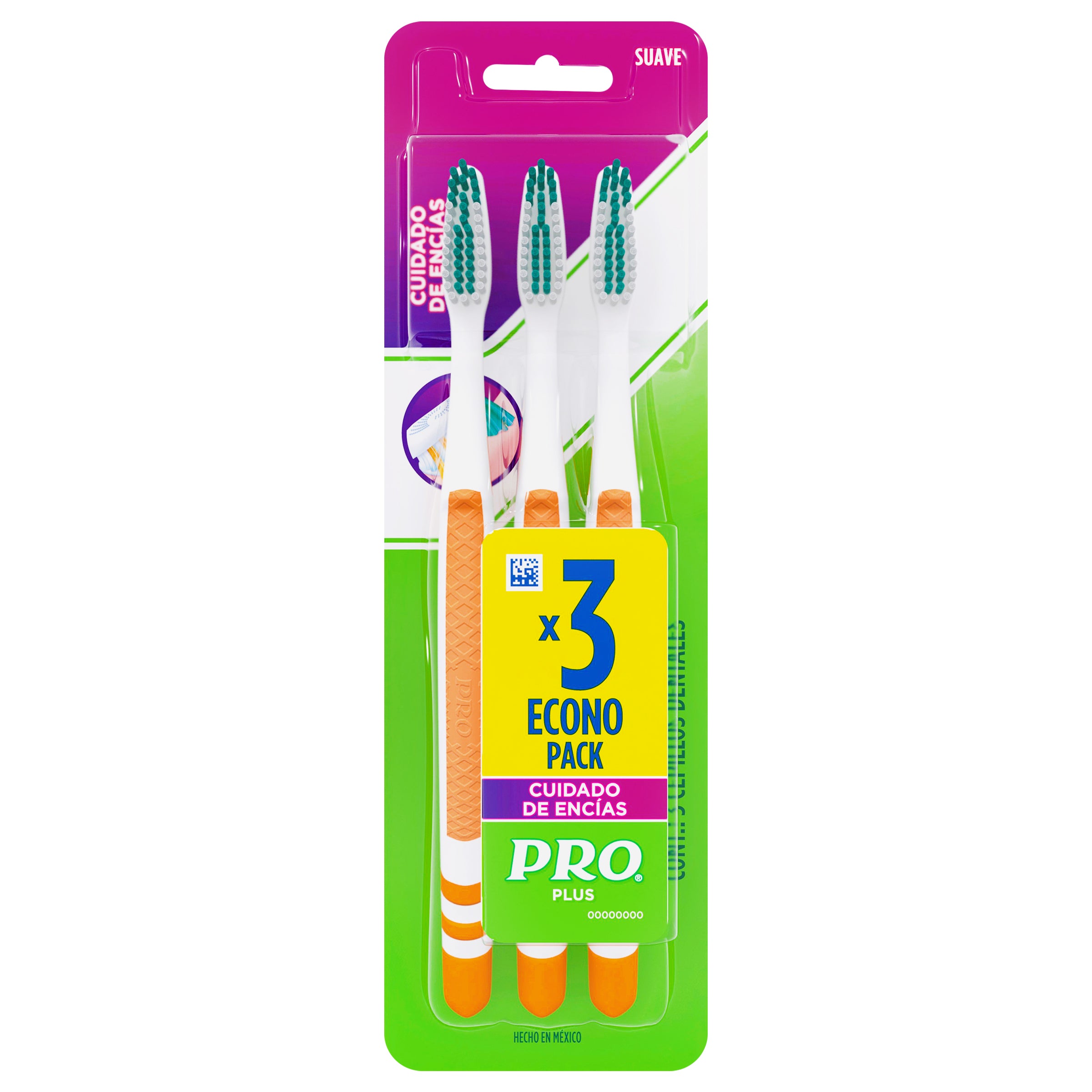 Cepillo Dental Pro-Plus Cuienci 3 Pzs-1