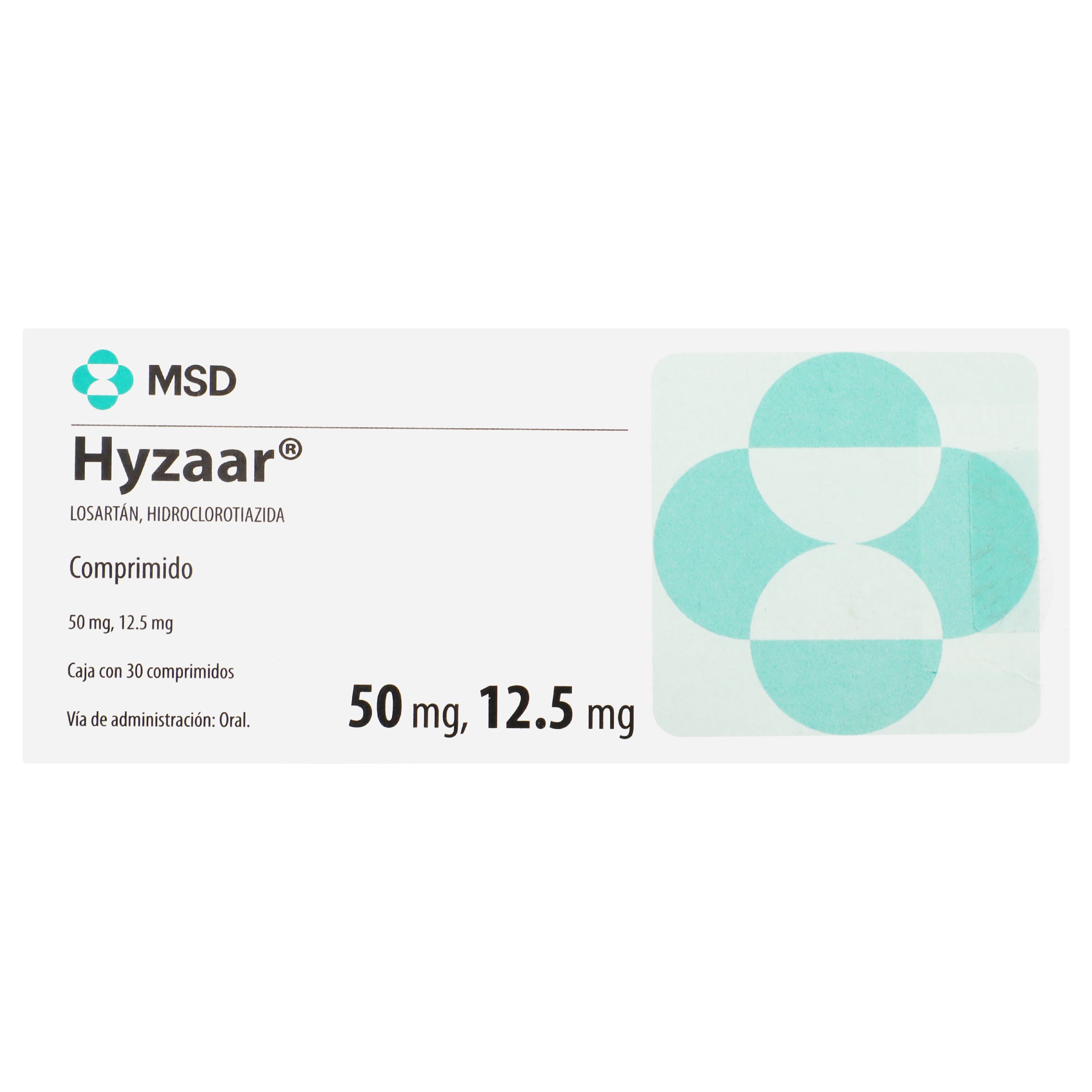 Hyzaar 50/12.5Mg Con 30 Tabletas-1