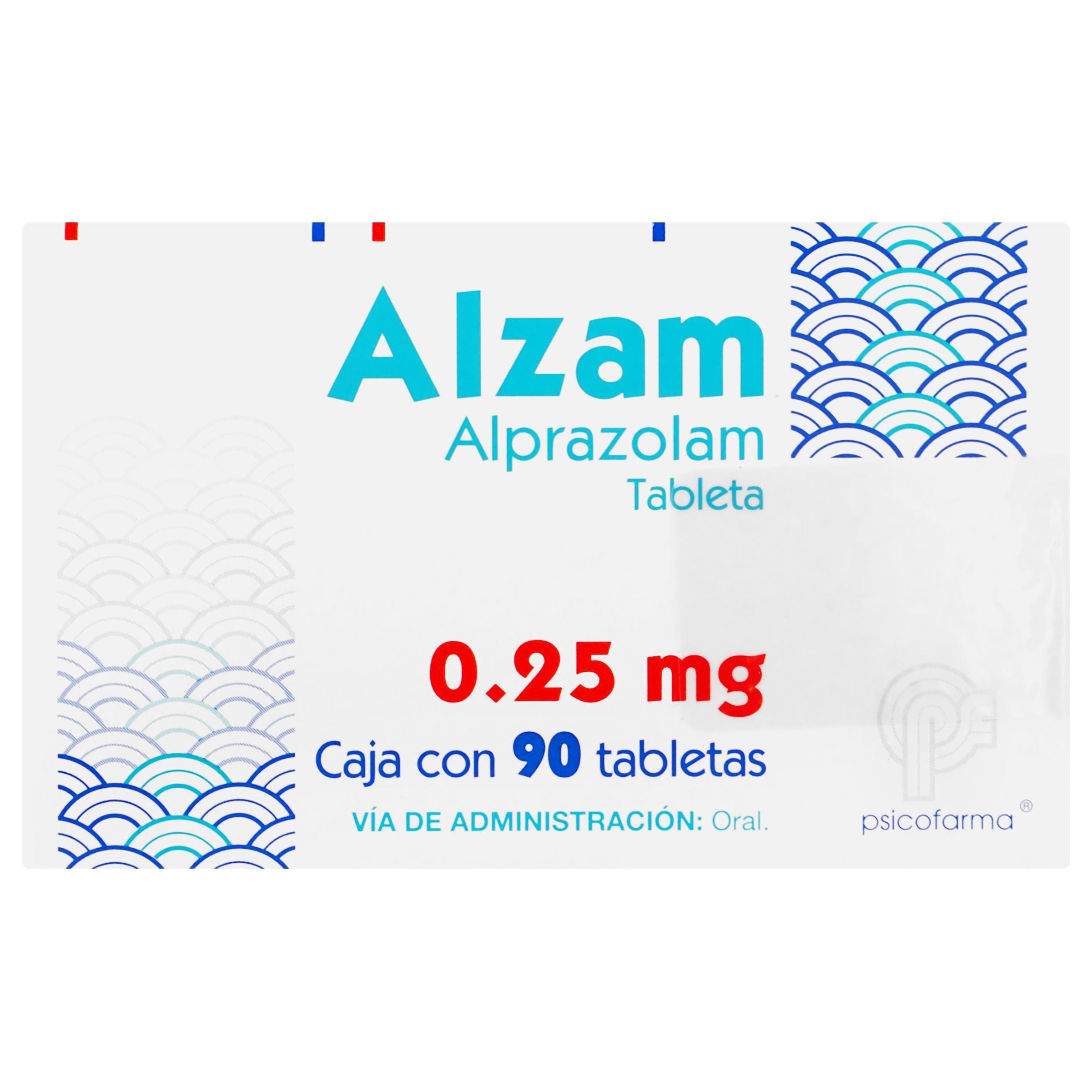 Alzam 0.25 Mg Con 90 Tabletas Oral-1