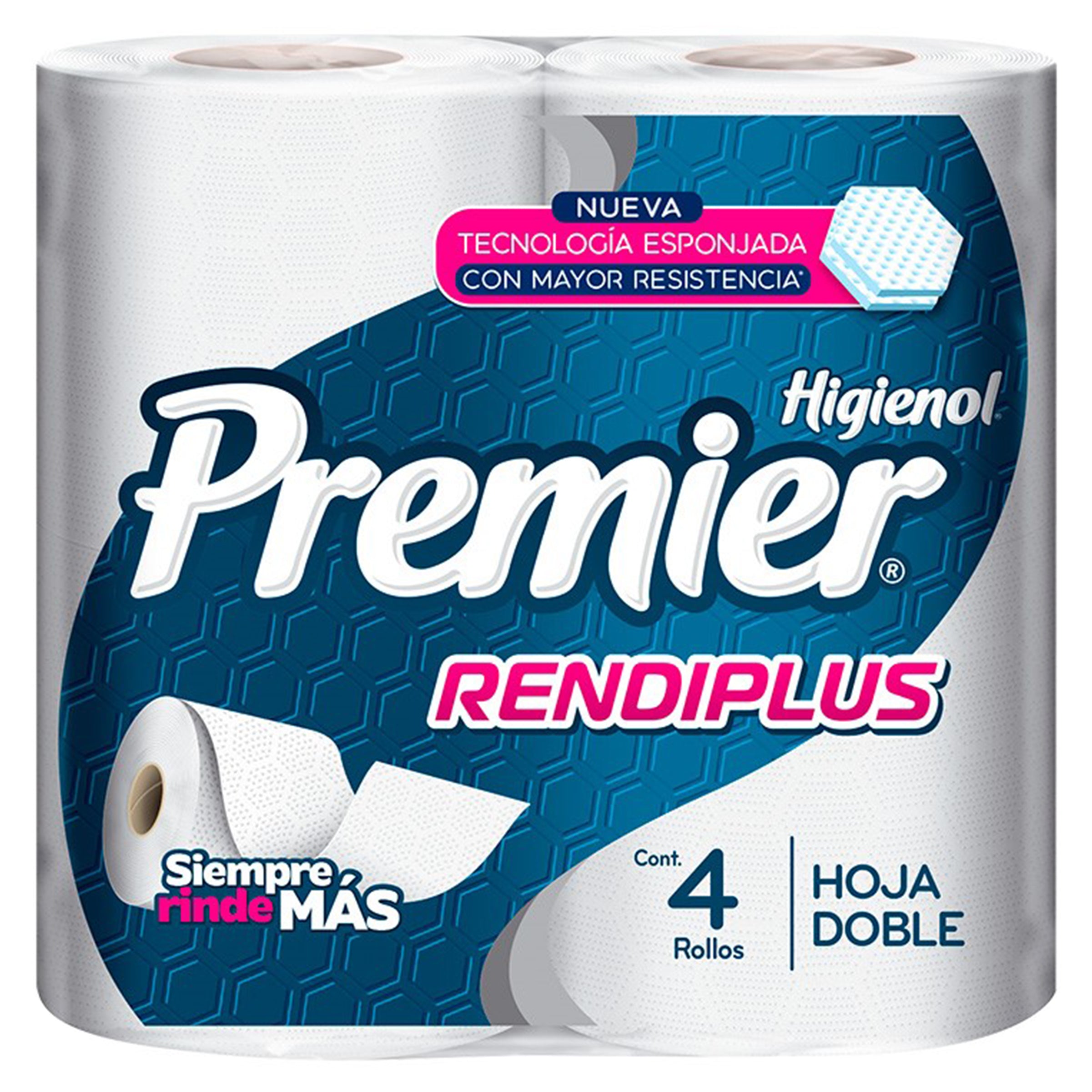 Papel Higienico Premier Rendiplus 300 Hojas Dobles Con 4 Rollos-1