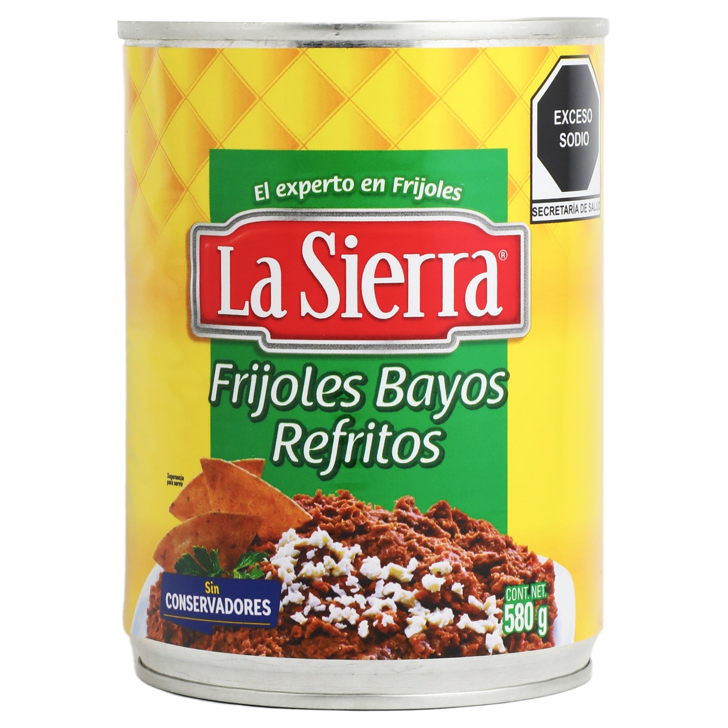 Frijoles Bayos Refritos 580 G La Sierra-1