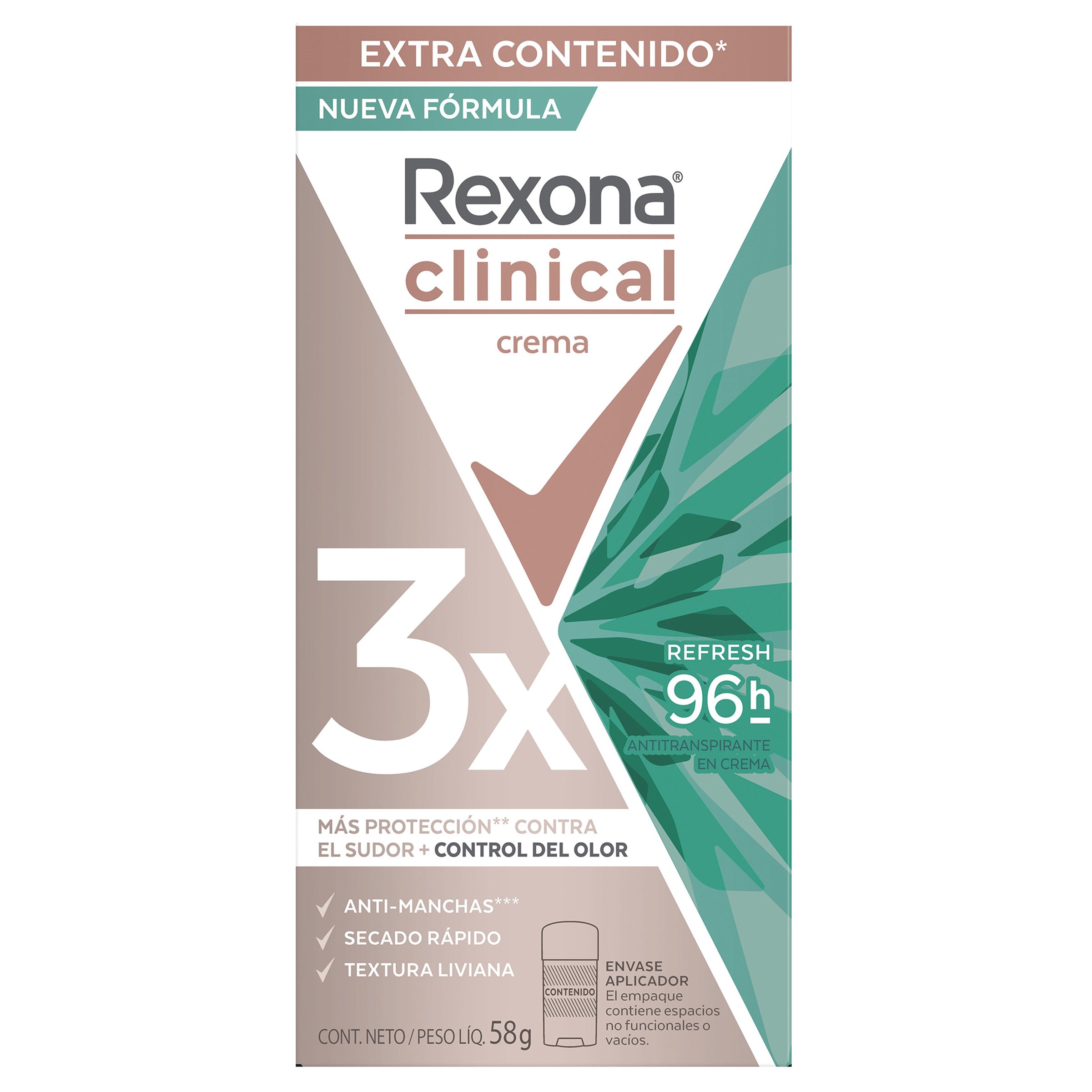 Desod Rexona Clin Refresh 3X 58G-1