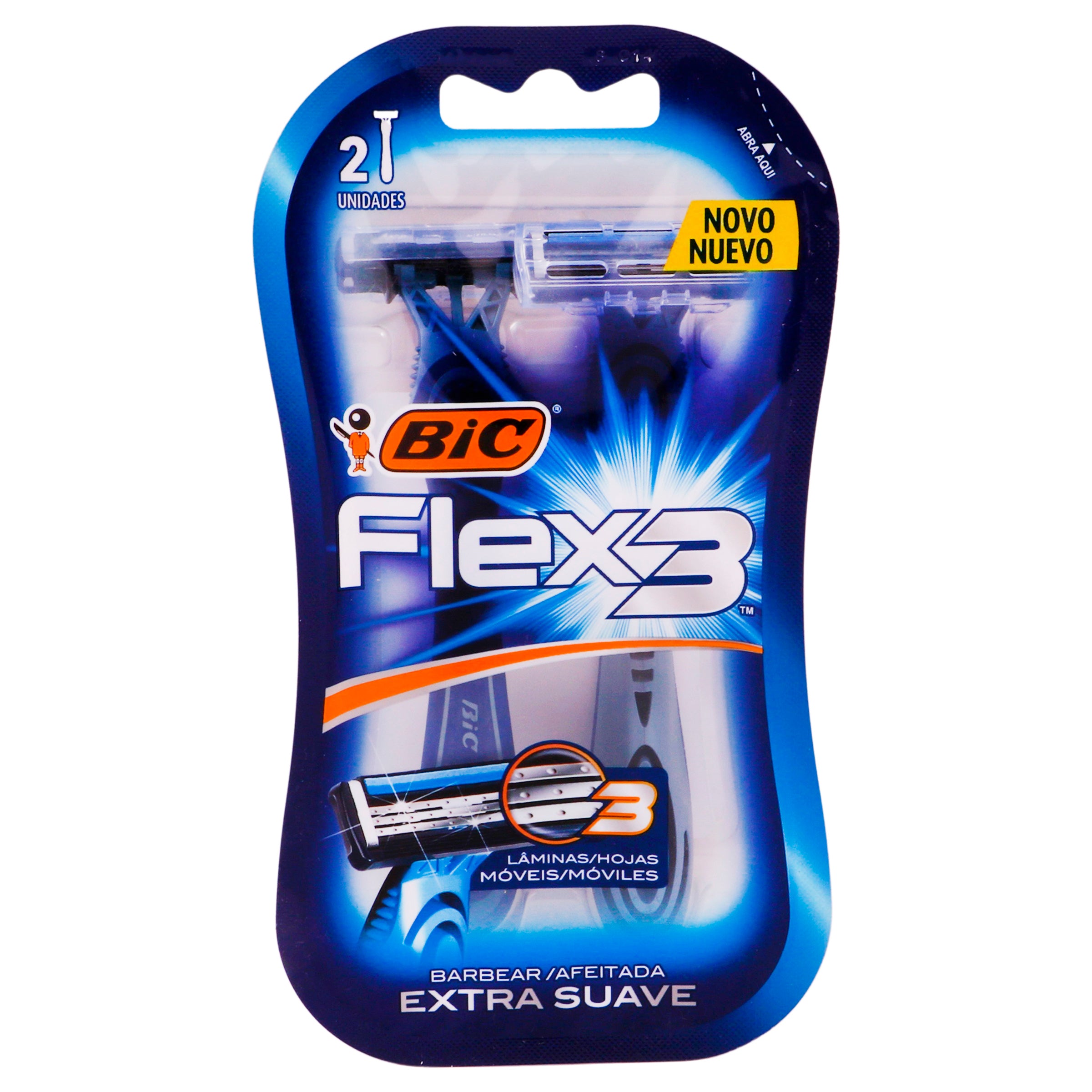 Rastrillo Bic Flex3 Extra Suave 2 Piezas-1