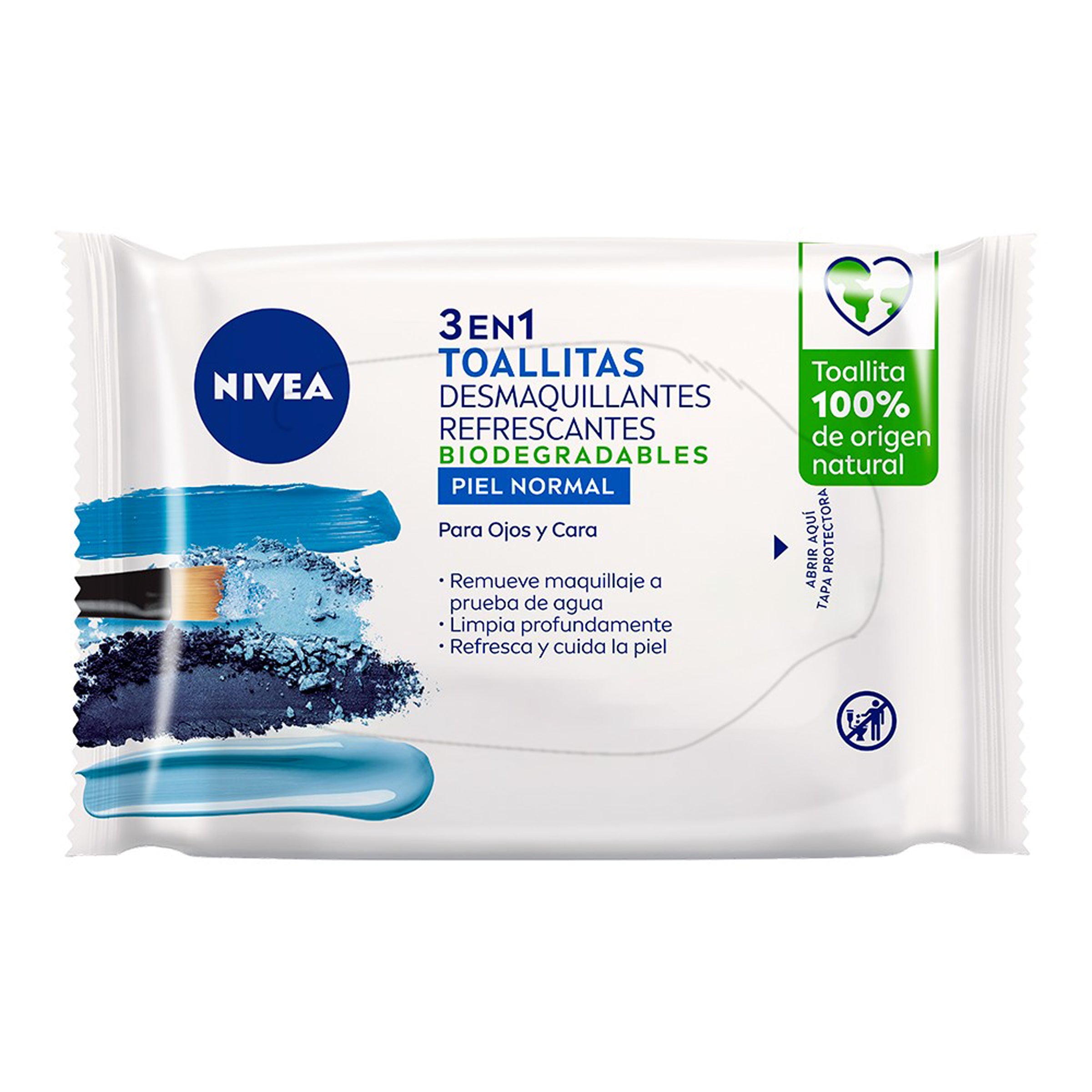 Toallitas Desmaquillantes Nivea 3 En 1 Piel Normal Con 25 Piezas-1