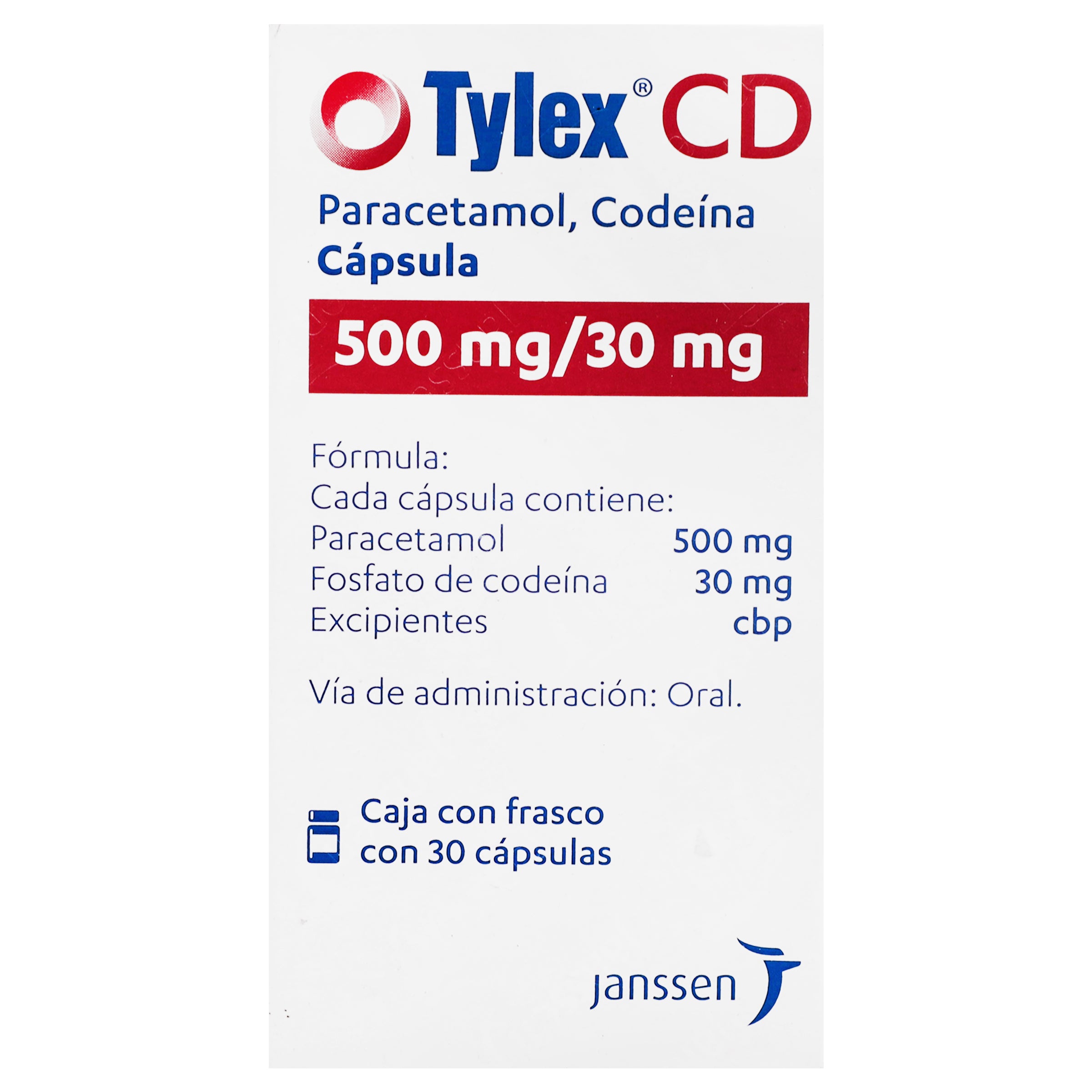 Tylex-Cd 500/30 Mg Con 30 Capsulas-2