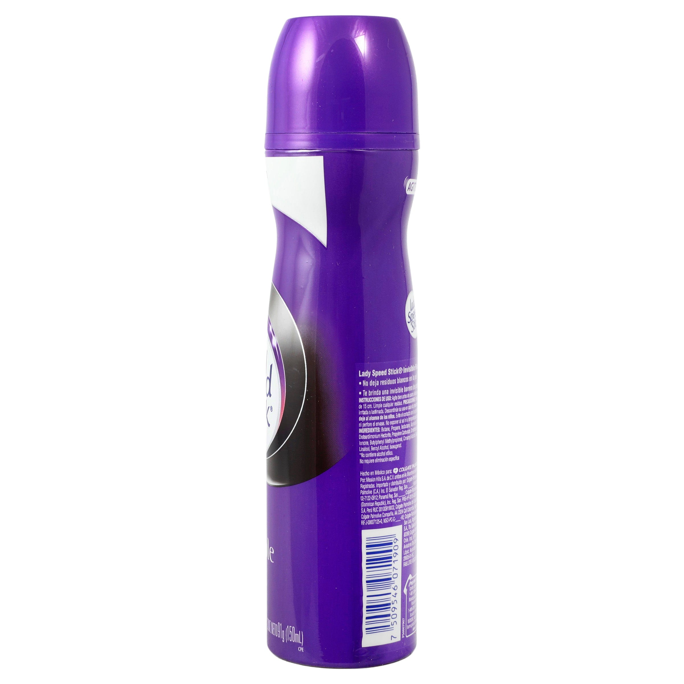 Desodorante Lady Ss Invisible Floral Spray 91 G-4