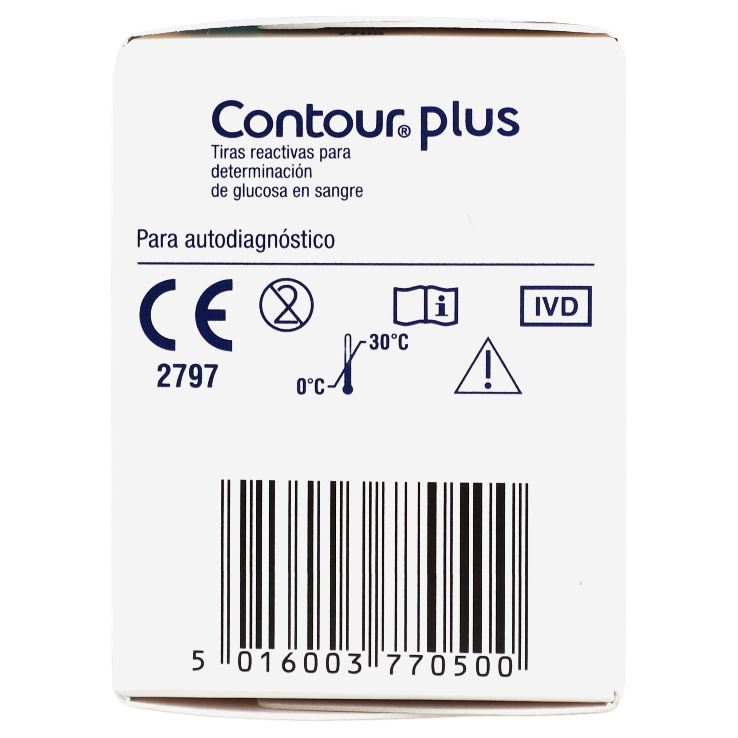 Contour Plus Tiras Reactivas Con 25 Piezas-4