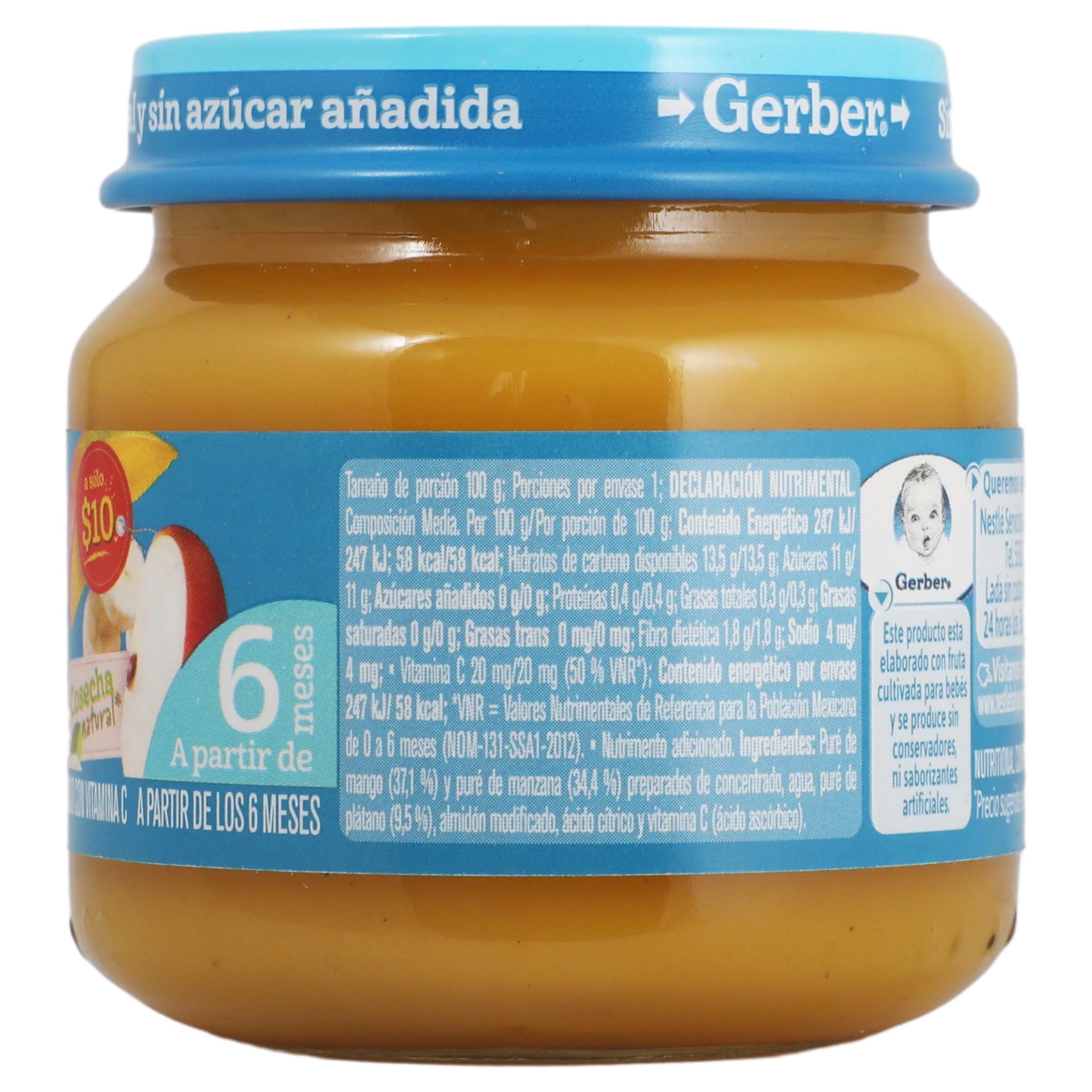 Gerber Segunda Etapa Pure Frutas Mix 100 G-2