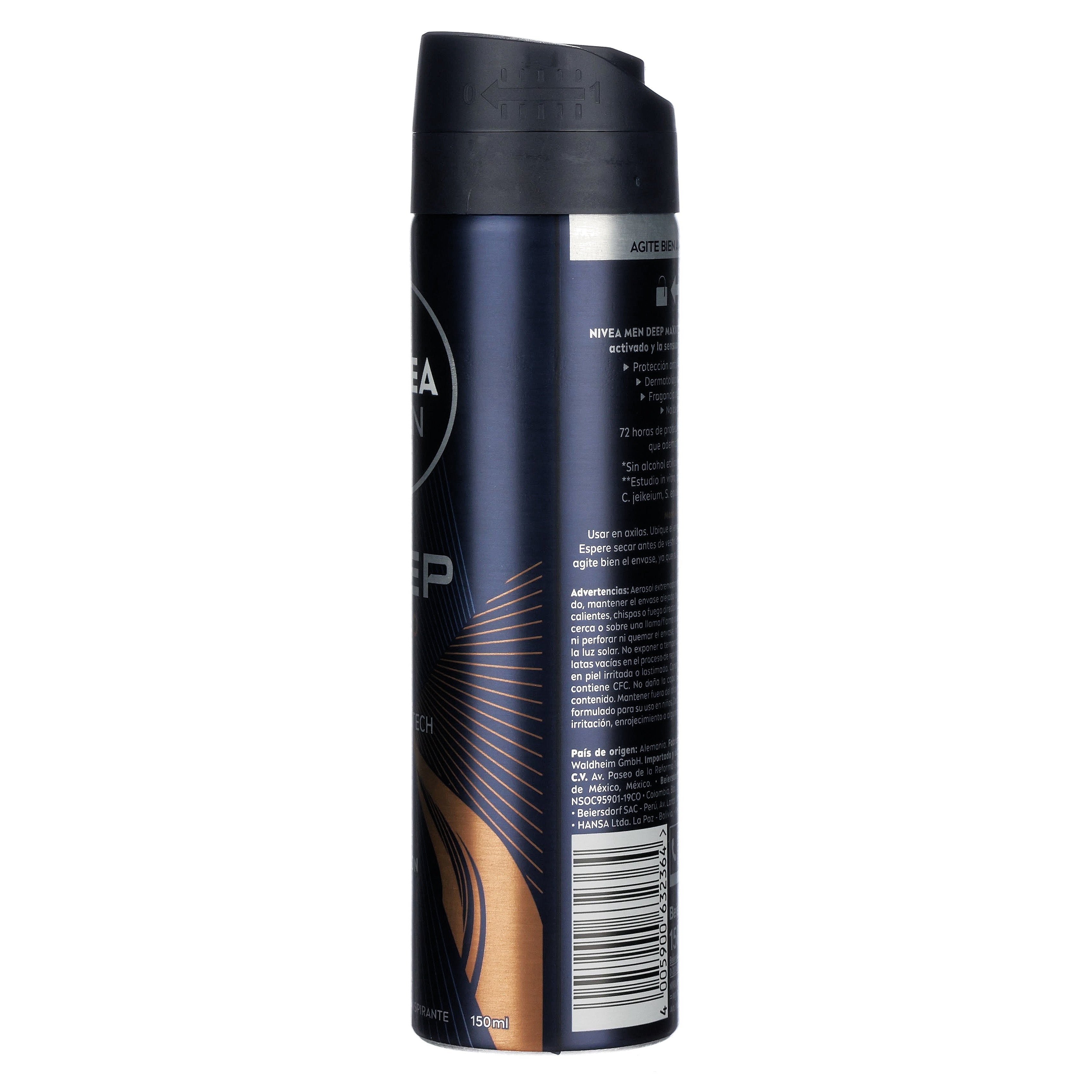 Desodorante Nivea Men D Black Carbon Espres Spray 150 Ml-5