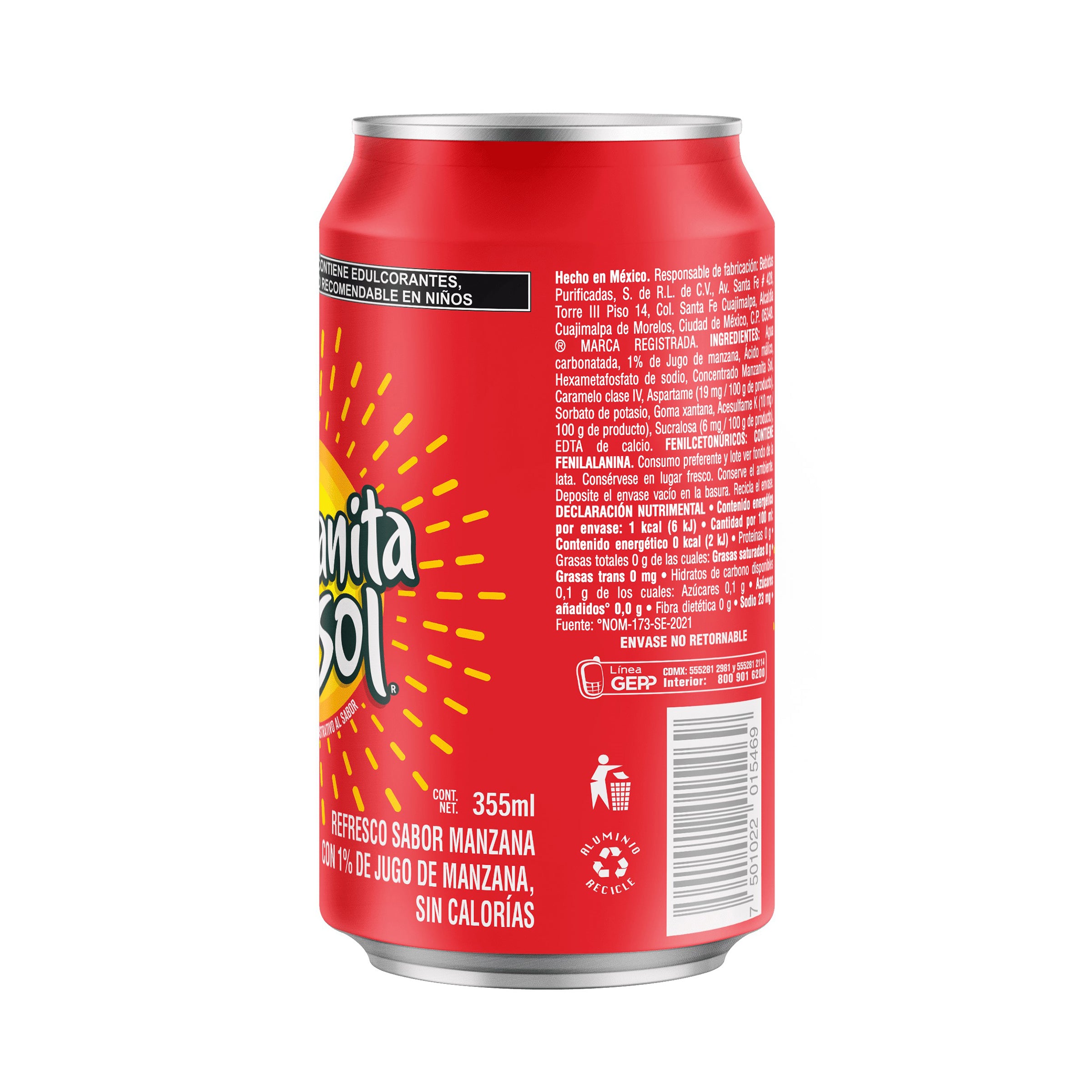 Peñafiel Sabor Manzanita Lata 355 Ml-2