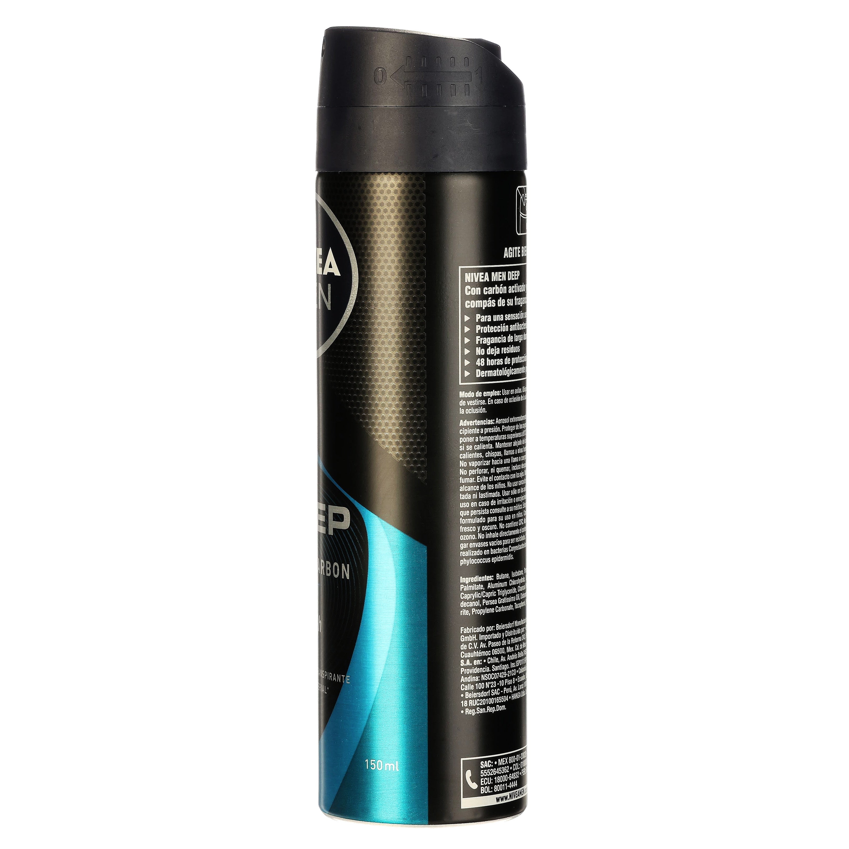 Desodorante Nivea Men Deep Beat Spray 150 Ml-6