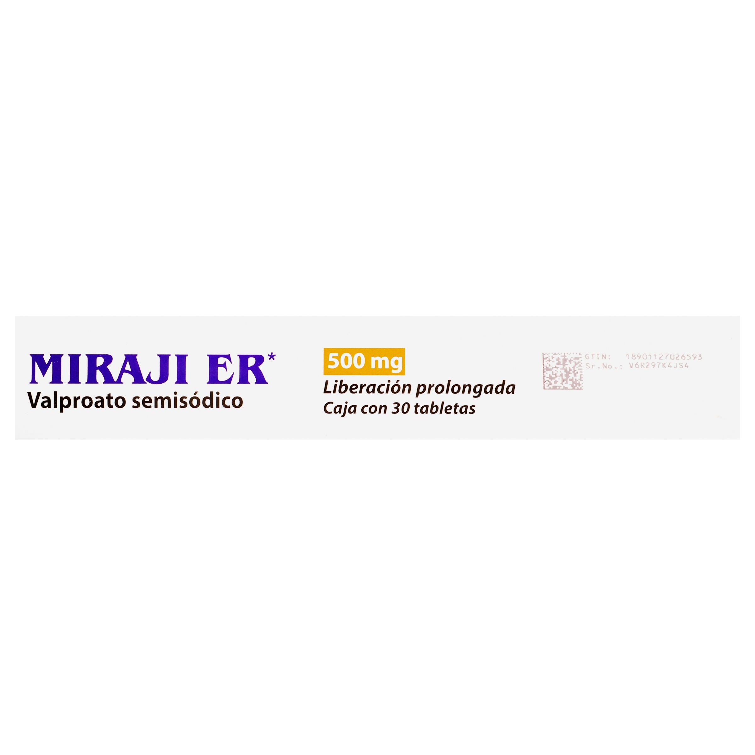 Miraji Er 500 Mg Liberacion Prolongada Con 30 Tabletas-5