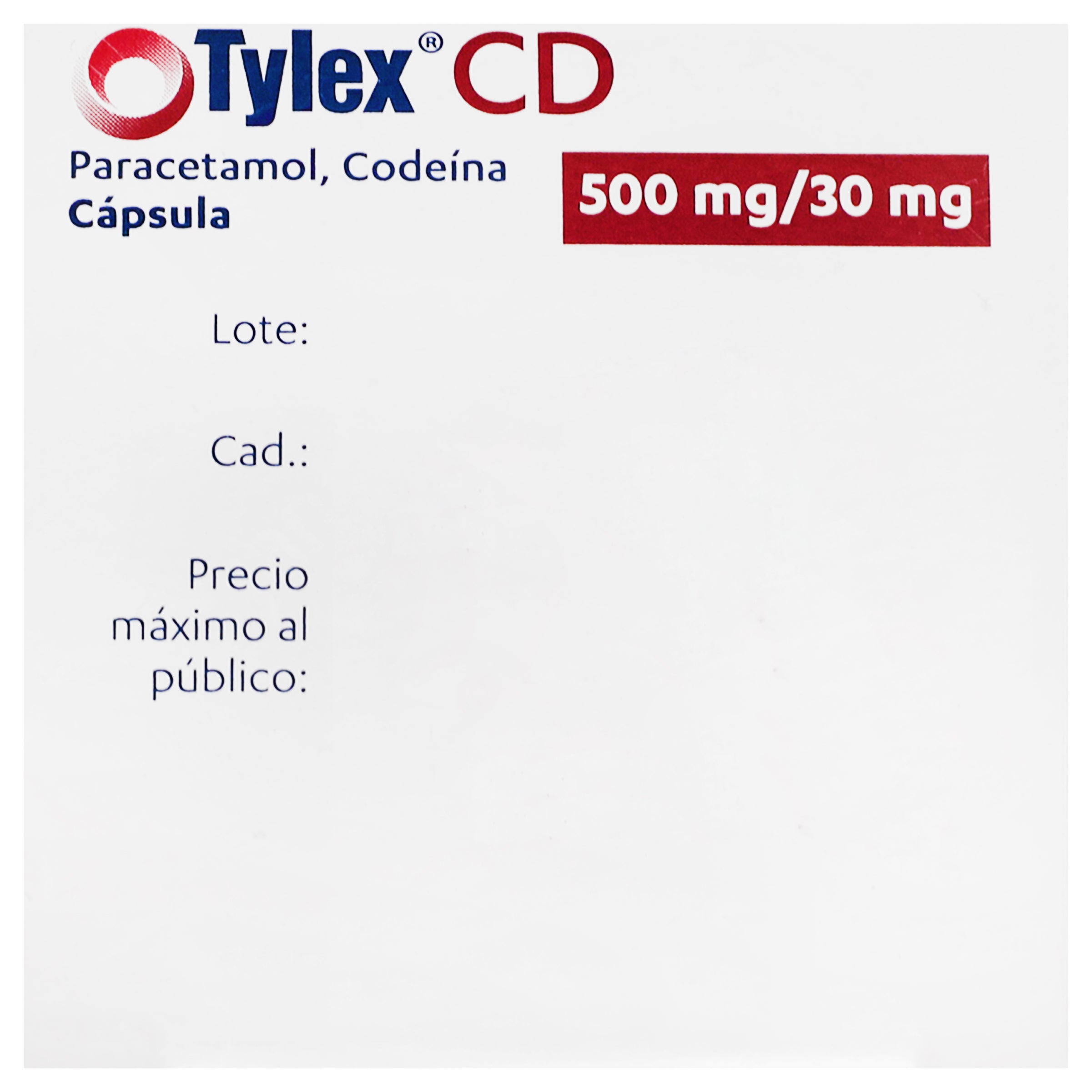 Tylex-Cd 500/30 Mg Con 30 Capsulas-6