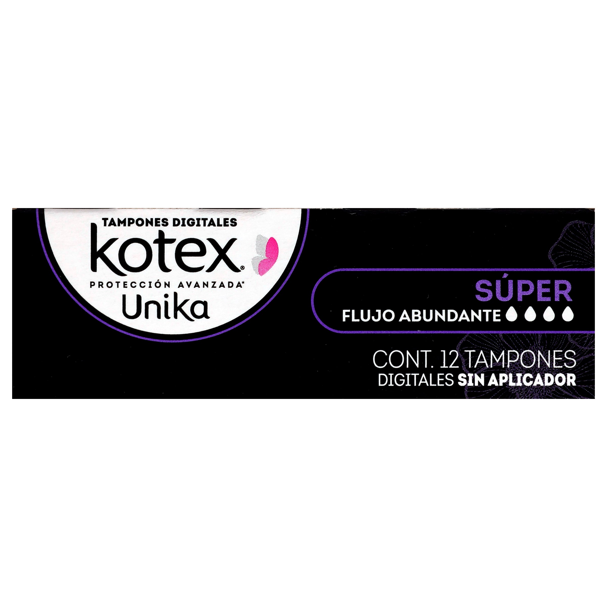 Tampones Kotex Unik Super Con 12-5