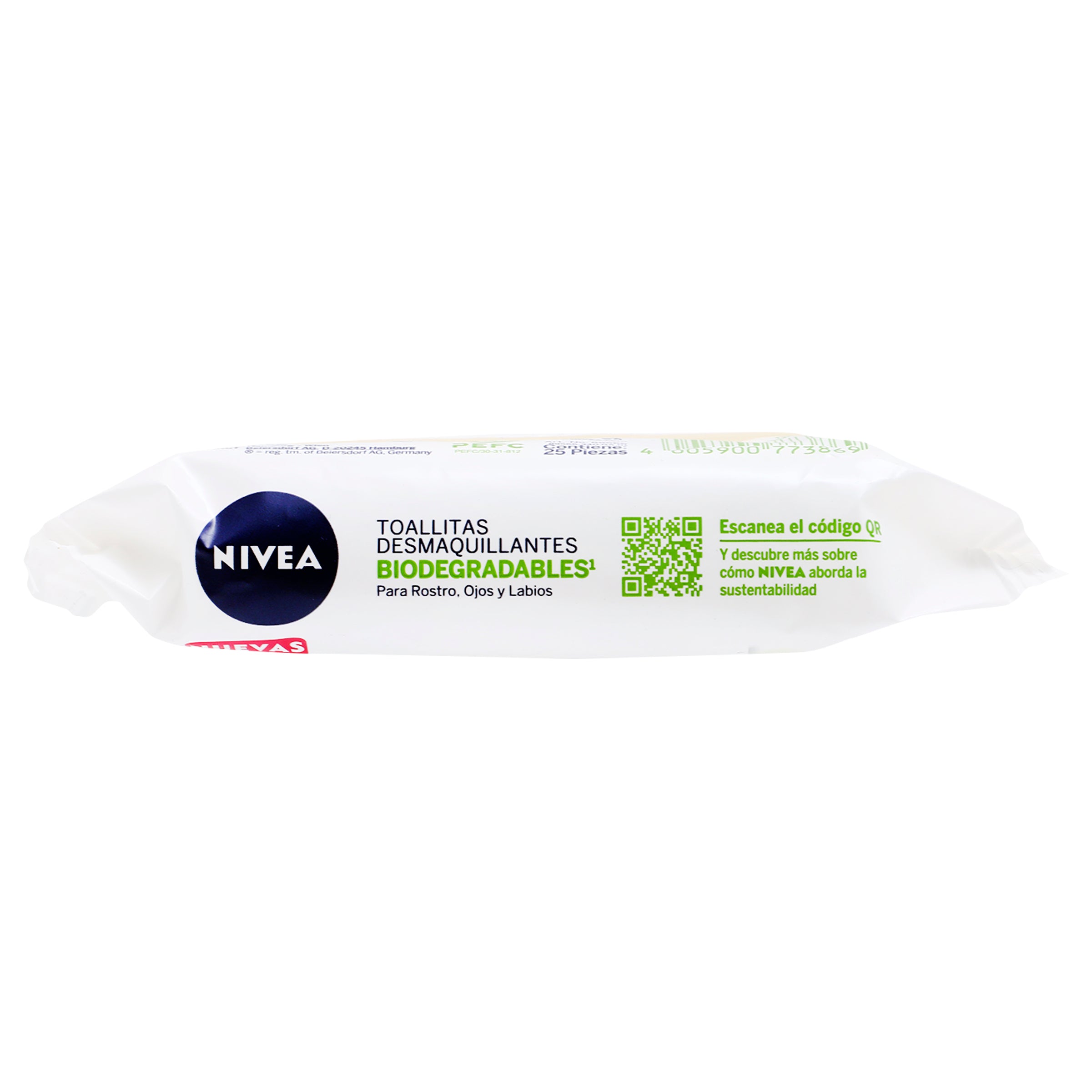 Toallitas Nivea Desmaquillantes Naturally Good Aloe Vera Con 25 Piezas-2