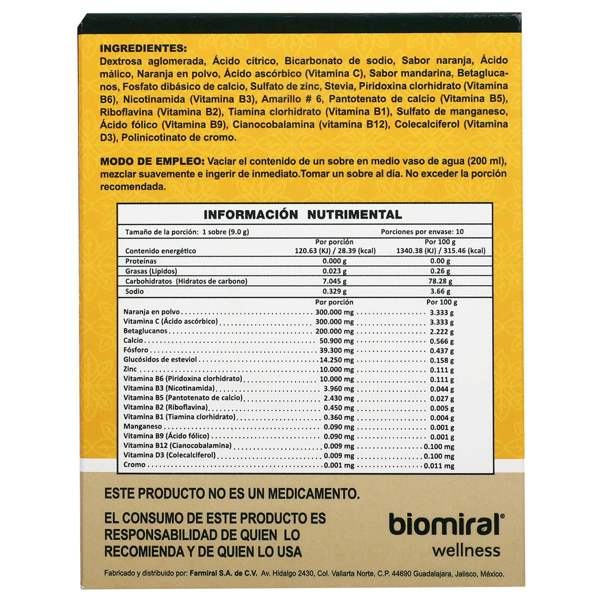 C-Vym (Vitamina Con Betaglucanos/Zinc Y Vitamina D3 Con 10 Sobres-6