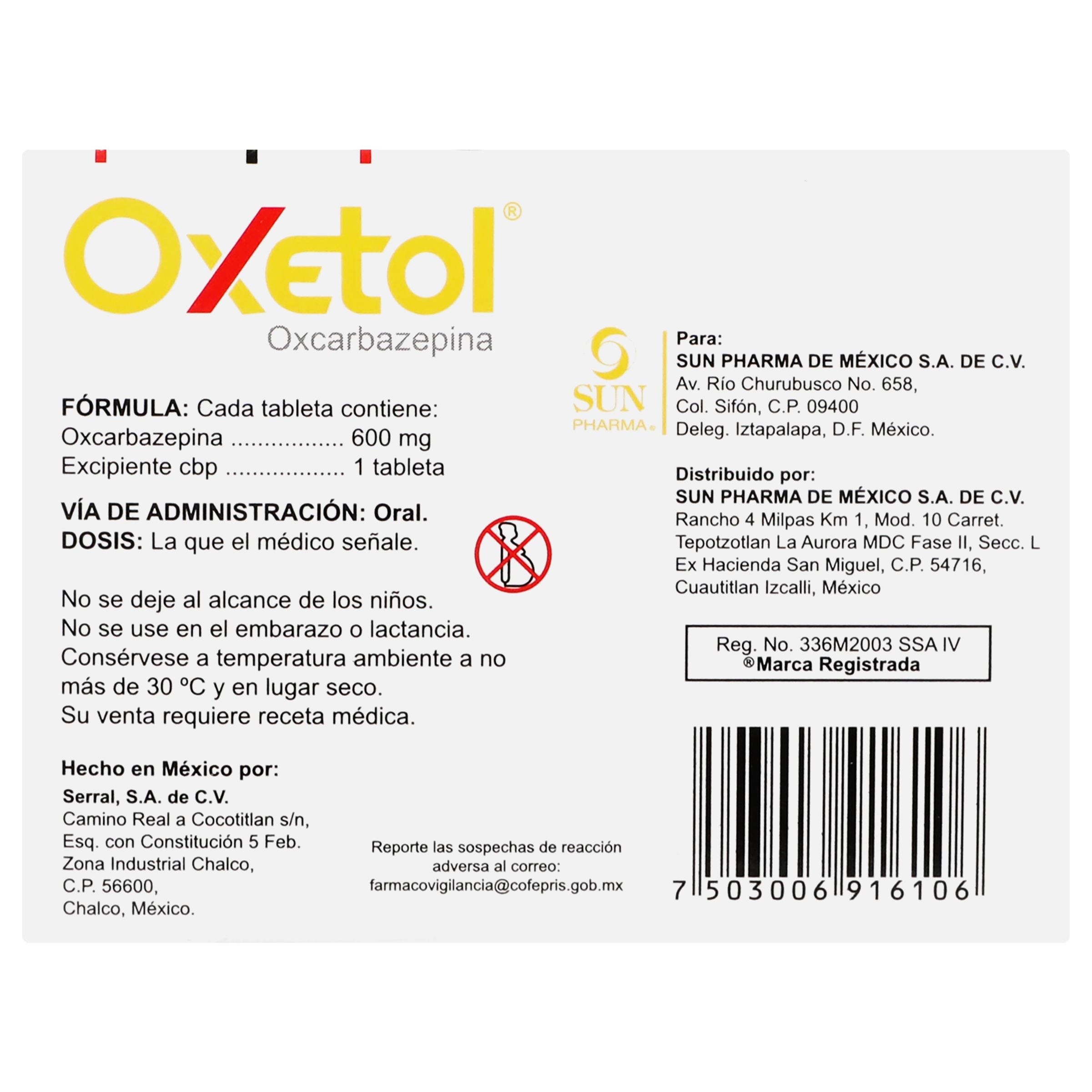 Oxetol 600 Mg Con 20 Tabletas-6