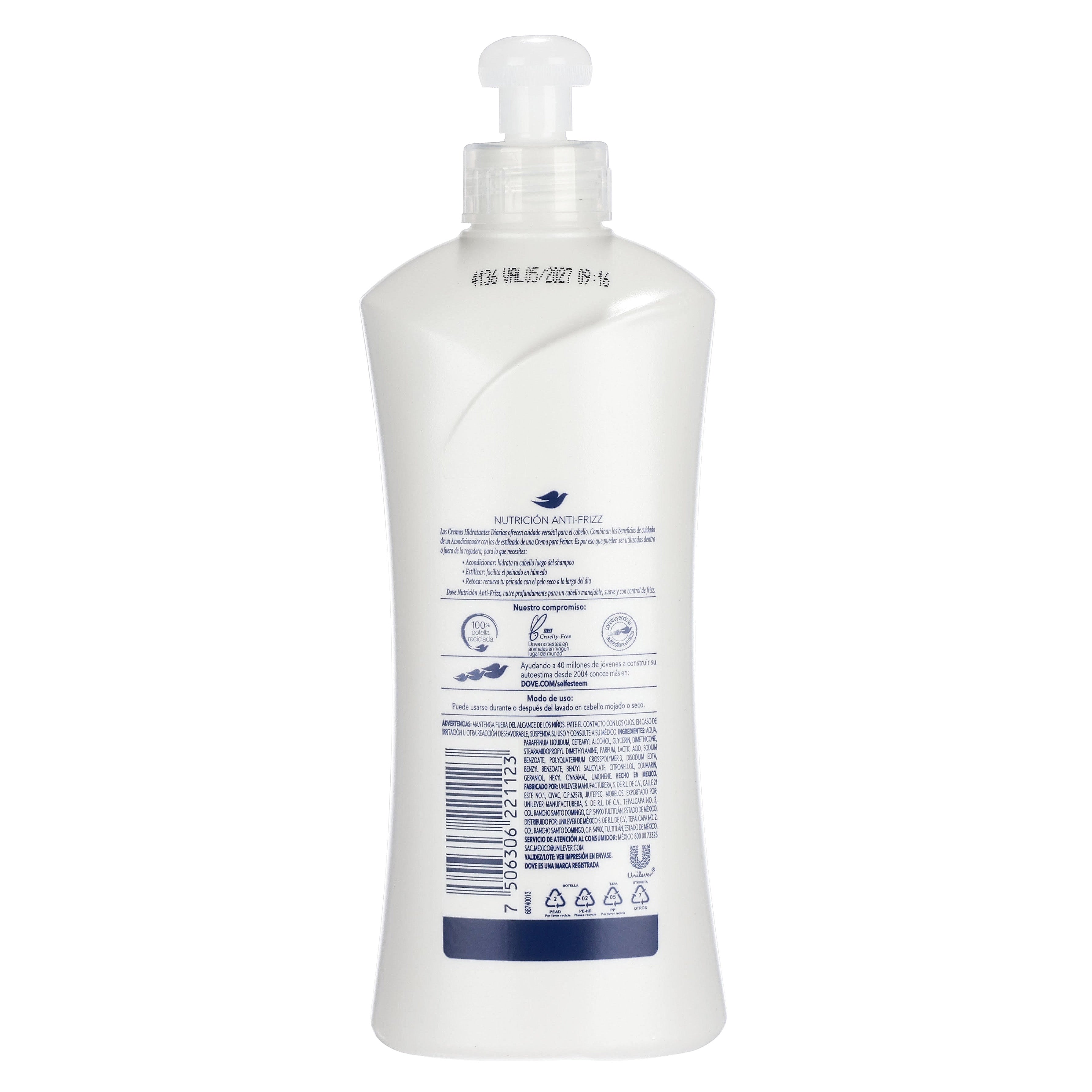 Crema Dove Nutri Anti-Frizz 300 Ml-7