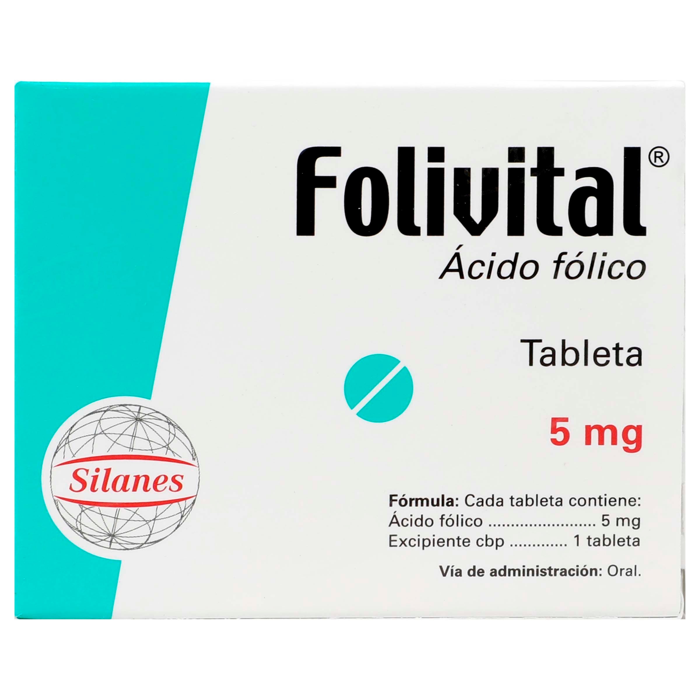 Folivital 5 Mg Con 30 Tabletas-6