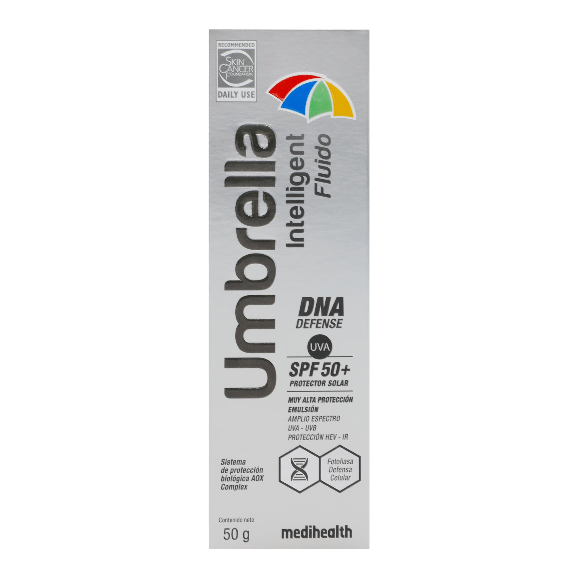 Bloqueador Umbrella Intelligent Fluido Spf 50 50 G-4