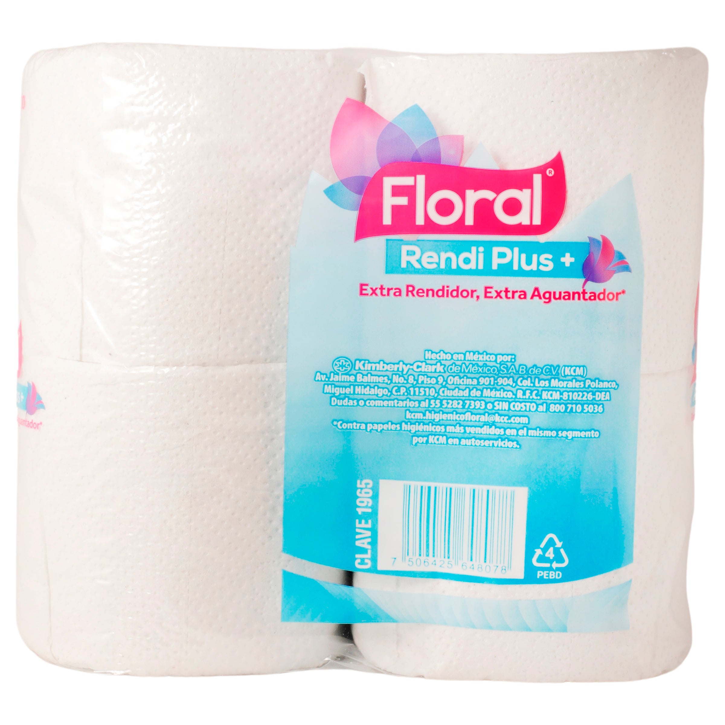 Papel Higienico  Floral Rendi Plus + Con 4 Piezas-7