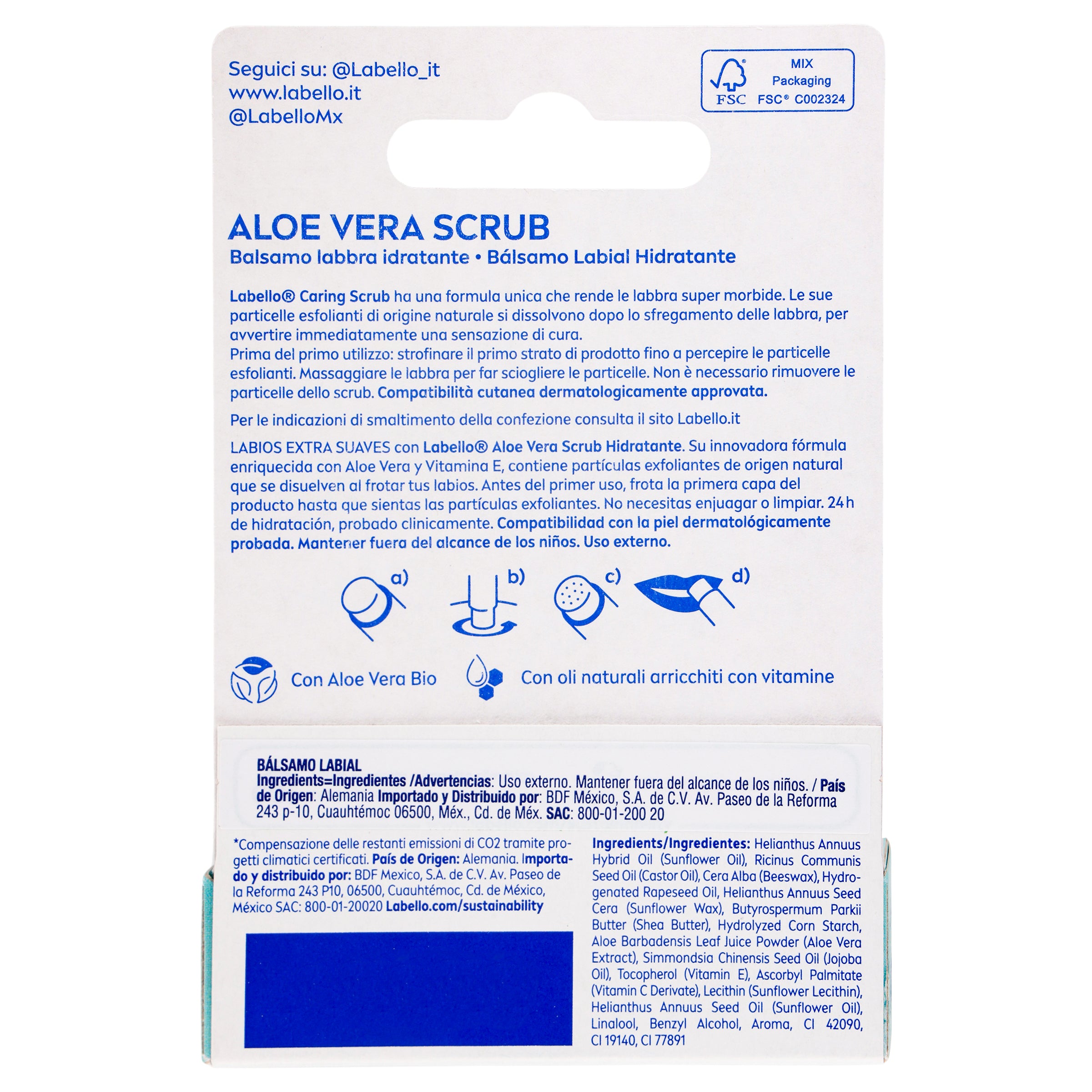 Pomada Labial  Labello 2 En 1 Aloe Vera 4.8 Gramos-7