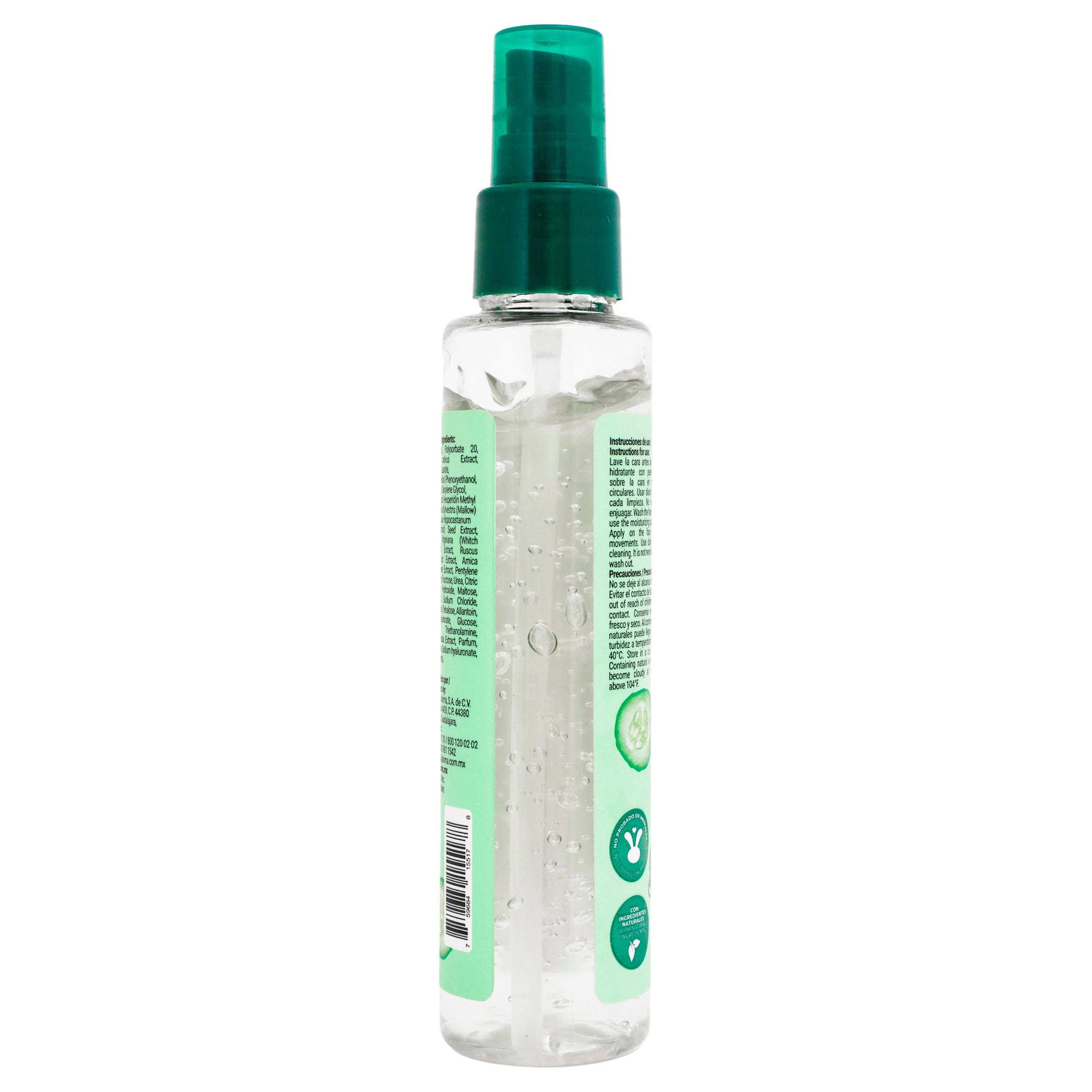 Jaloma Gel Hidratante Con Pepino+ Acido Hialuronico 120 Ml-2