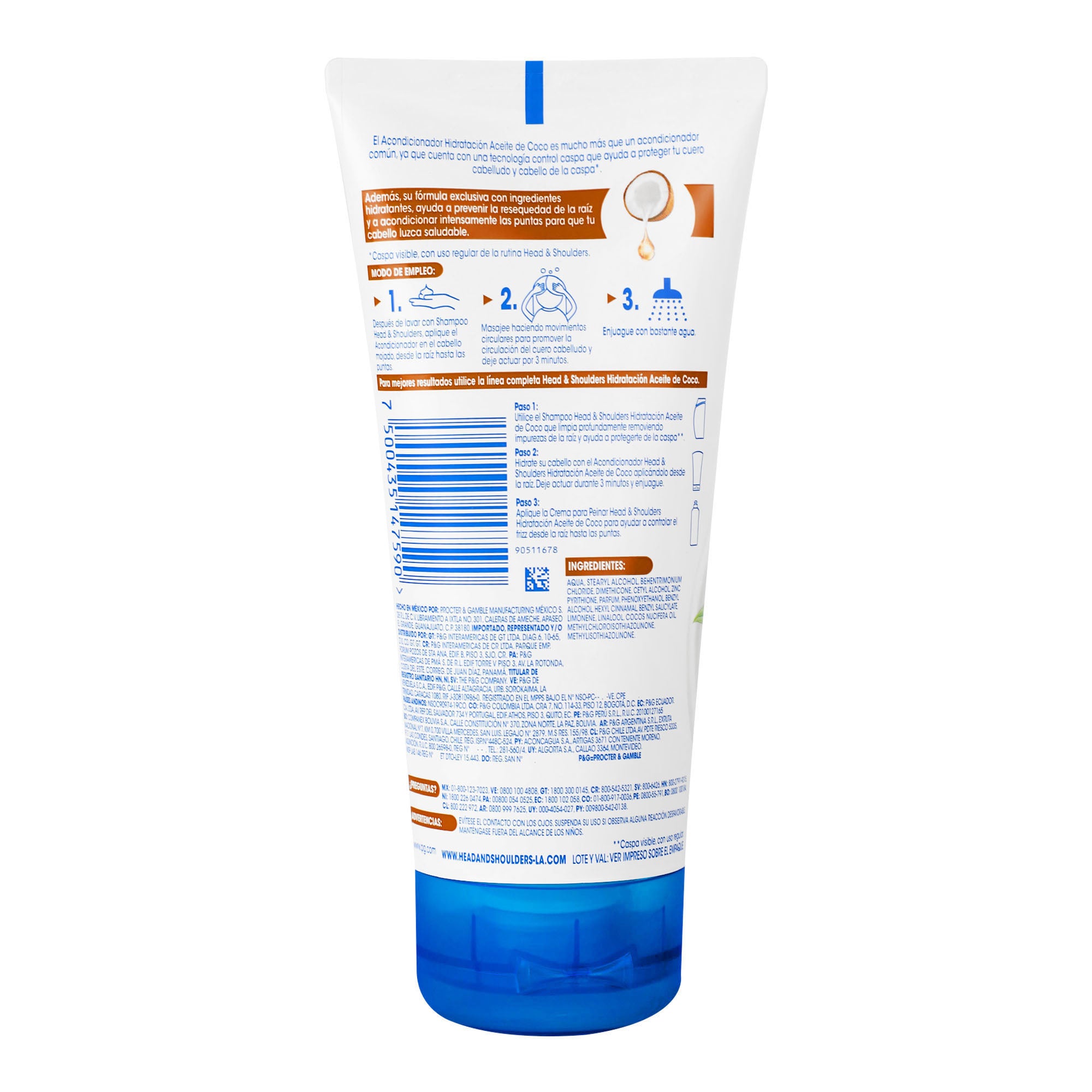 Acondicionador H&S Hidrata Ac Coco 150 Ml-4