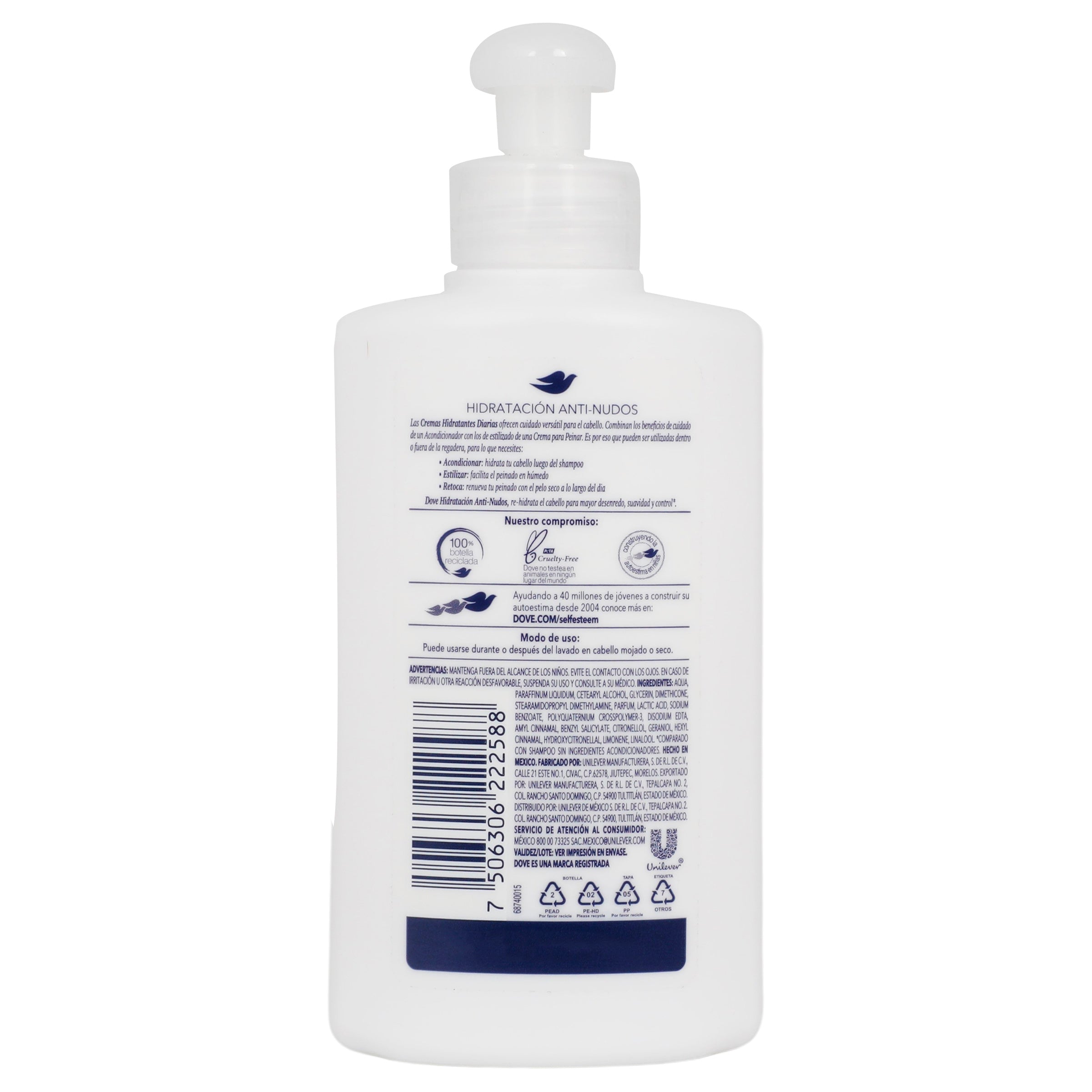 Crema  Dove Para Peinar  Hidra Anti Nudo 120 Ml-7