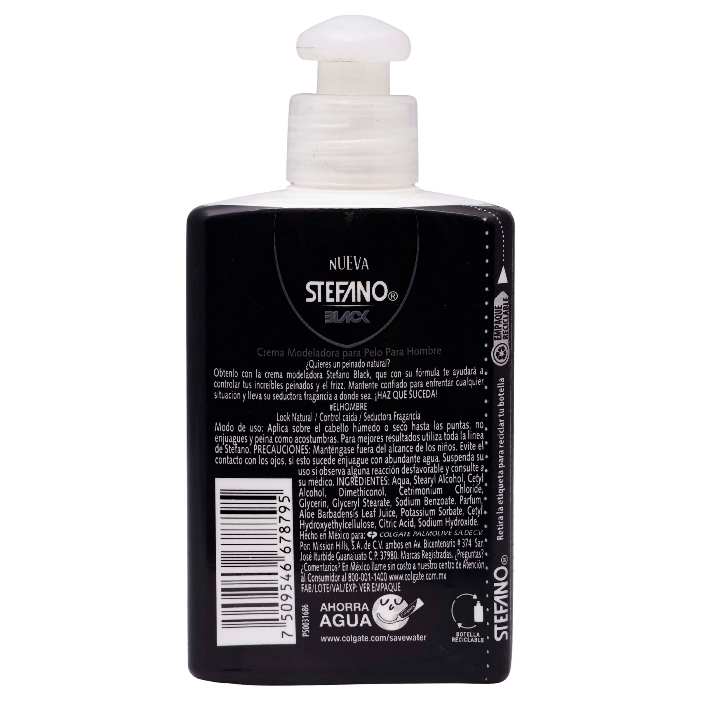 Crema Para Peinar Stefano Black M-Pel Hombre 150Ml-10