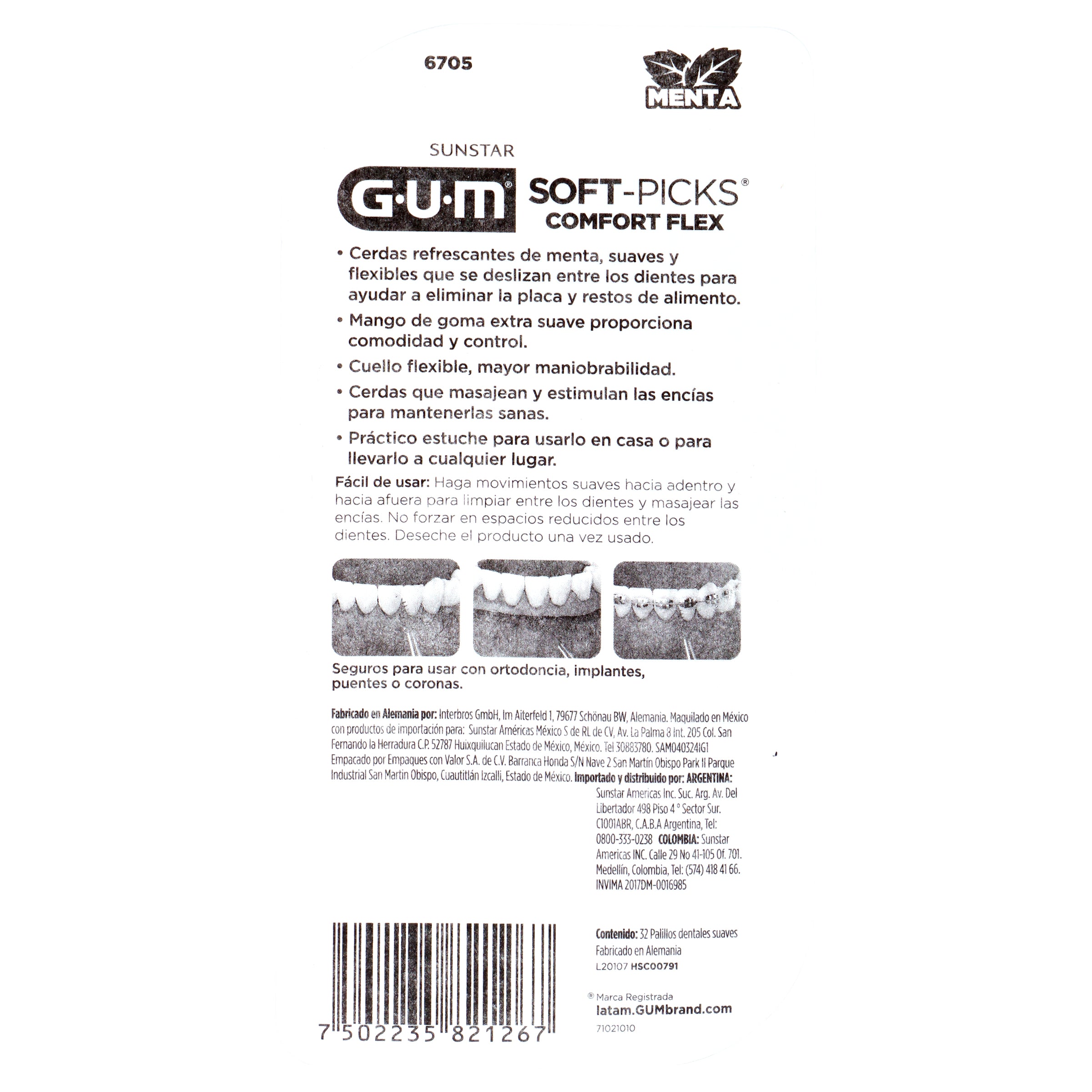 Palillos Gum Soft-Pick Menta Con 32 Piezas-6