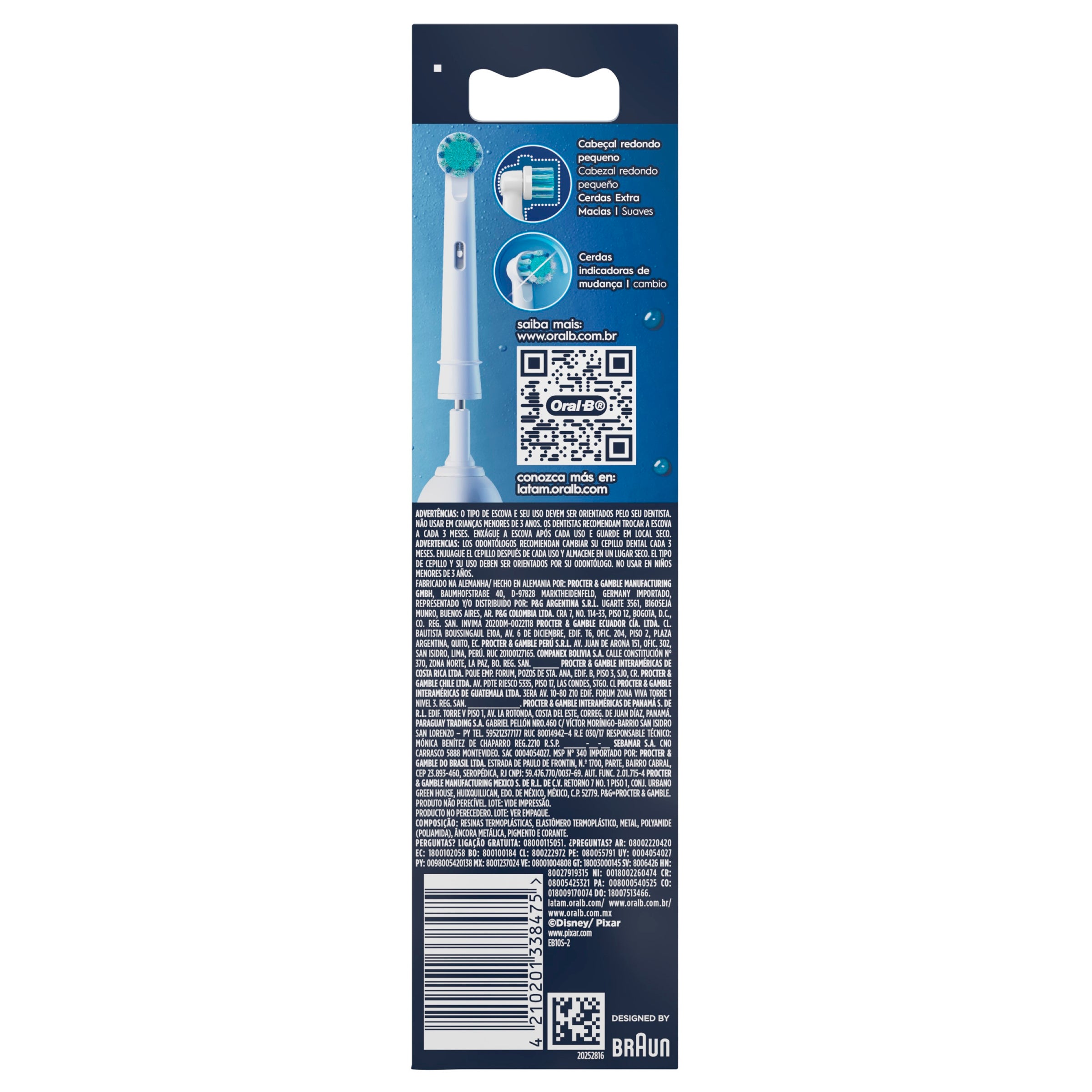 Repuesto Cepillo Oral-B Cars Elec 2Pz-2