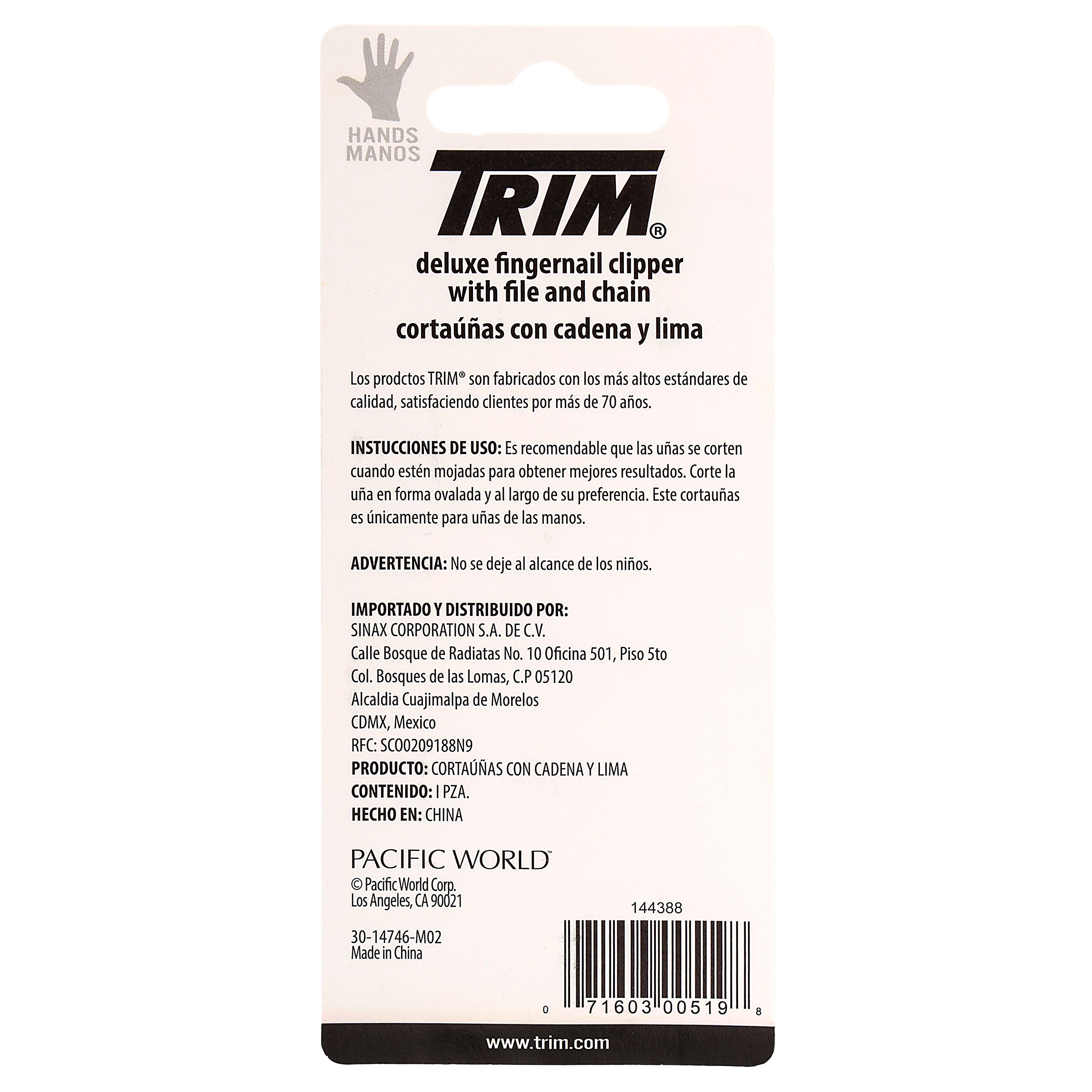 Corta Uñas Trim Con Lima Chico-7