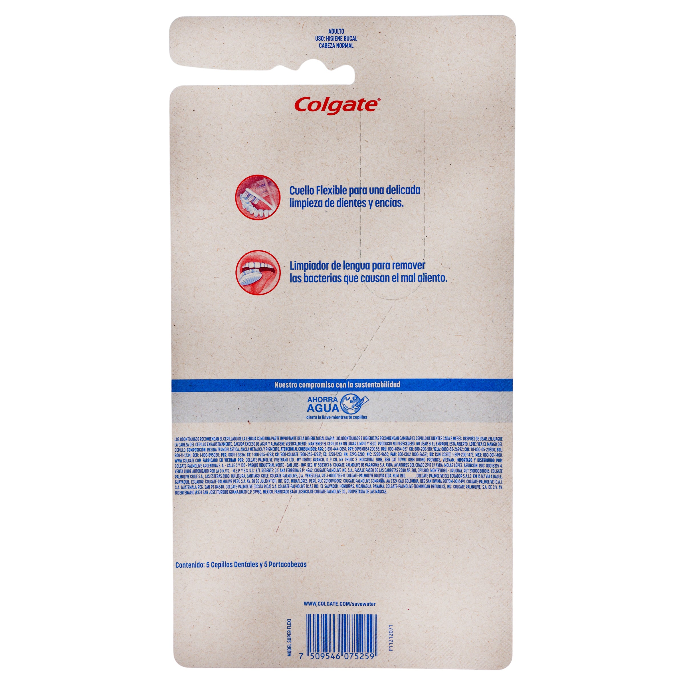 Cepillo Dental Colgate Super Flexible Con 5 Piezas-7