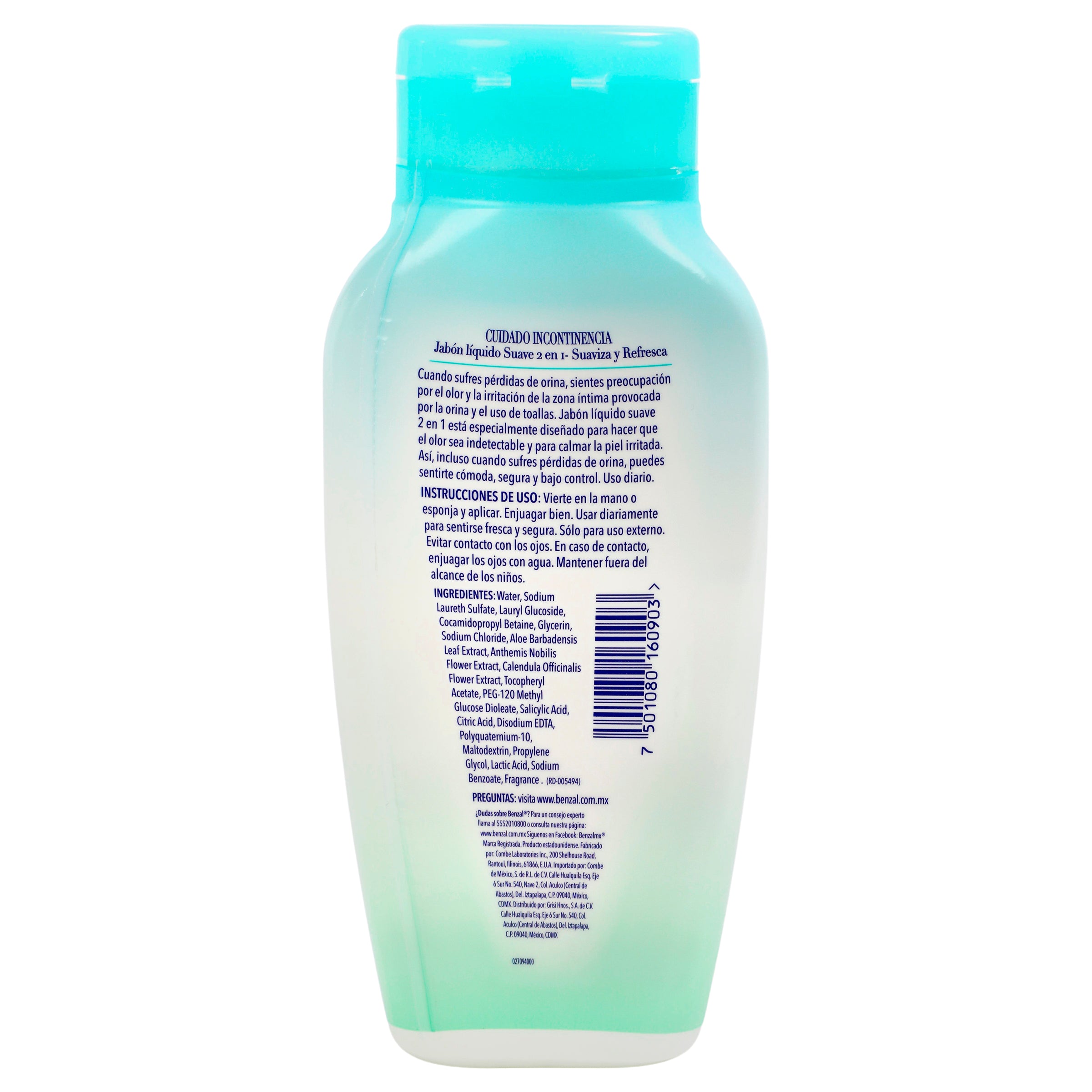 Jabon Liquido Benzal 2En1 Suave/Ref 240Ml-4