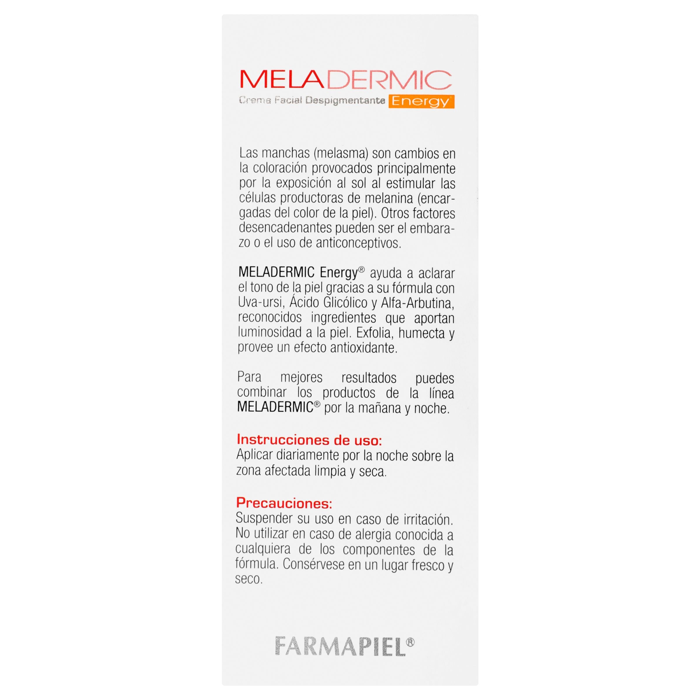 Meladermic Crema Energy Fps20 50 G-6