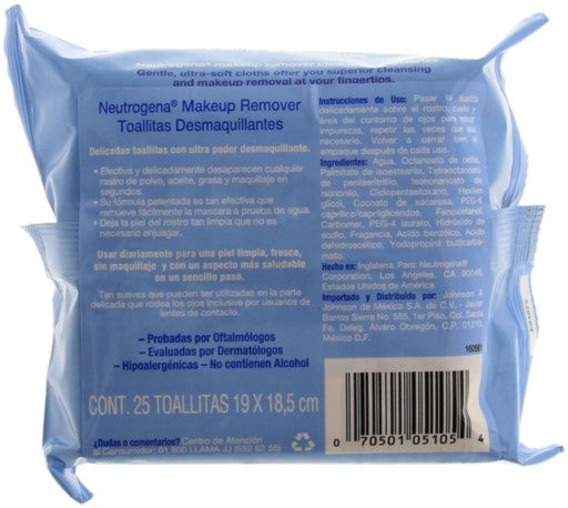 Toallitas Desmaquillantes Neutrogena C 25 Pzs-7