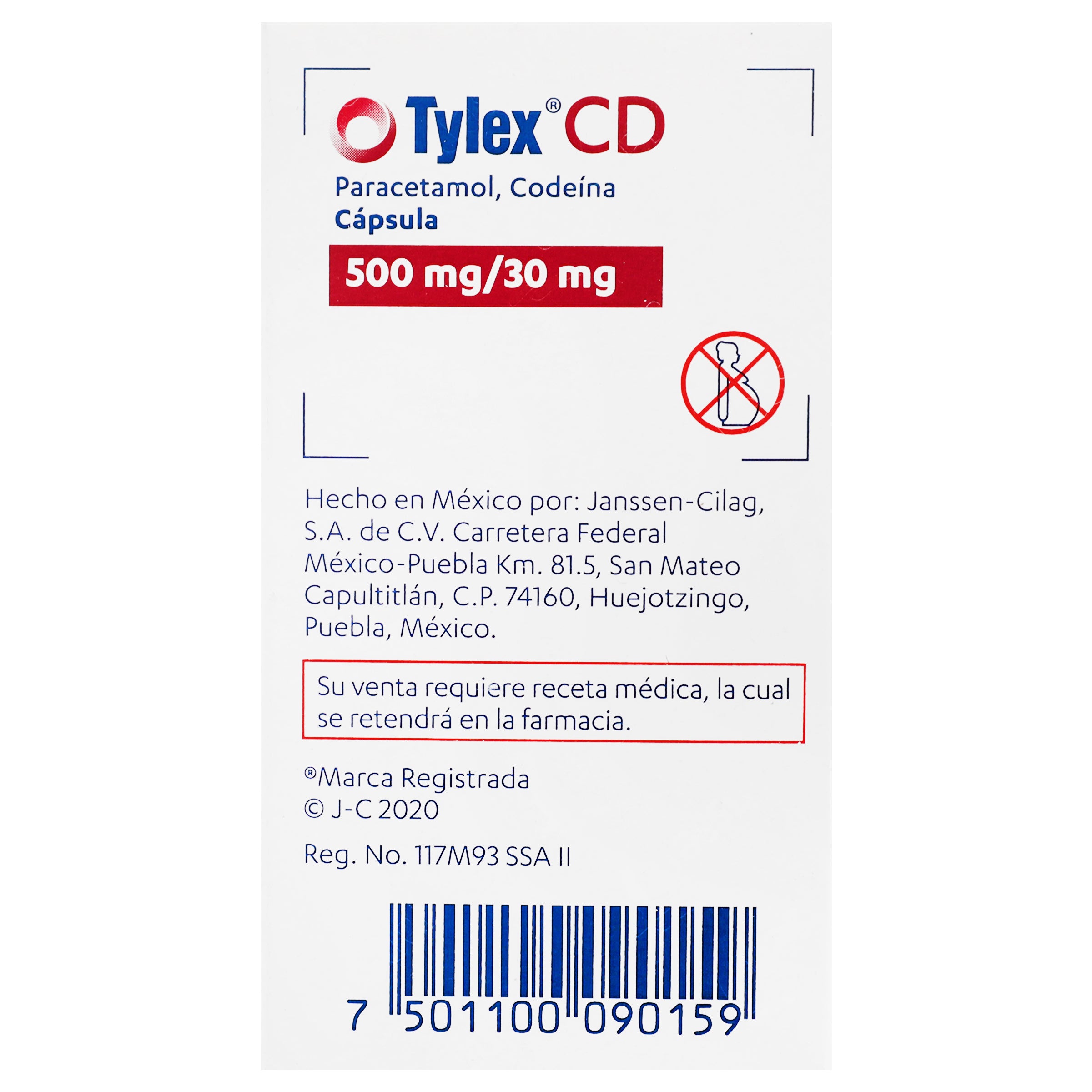 Tylex-Cd 500/30 Mg Con 30 Capsulas-7