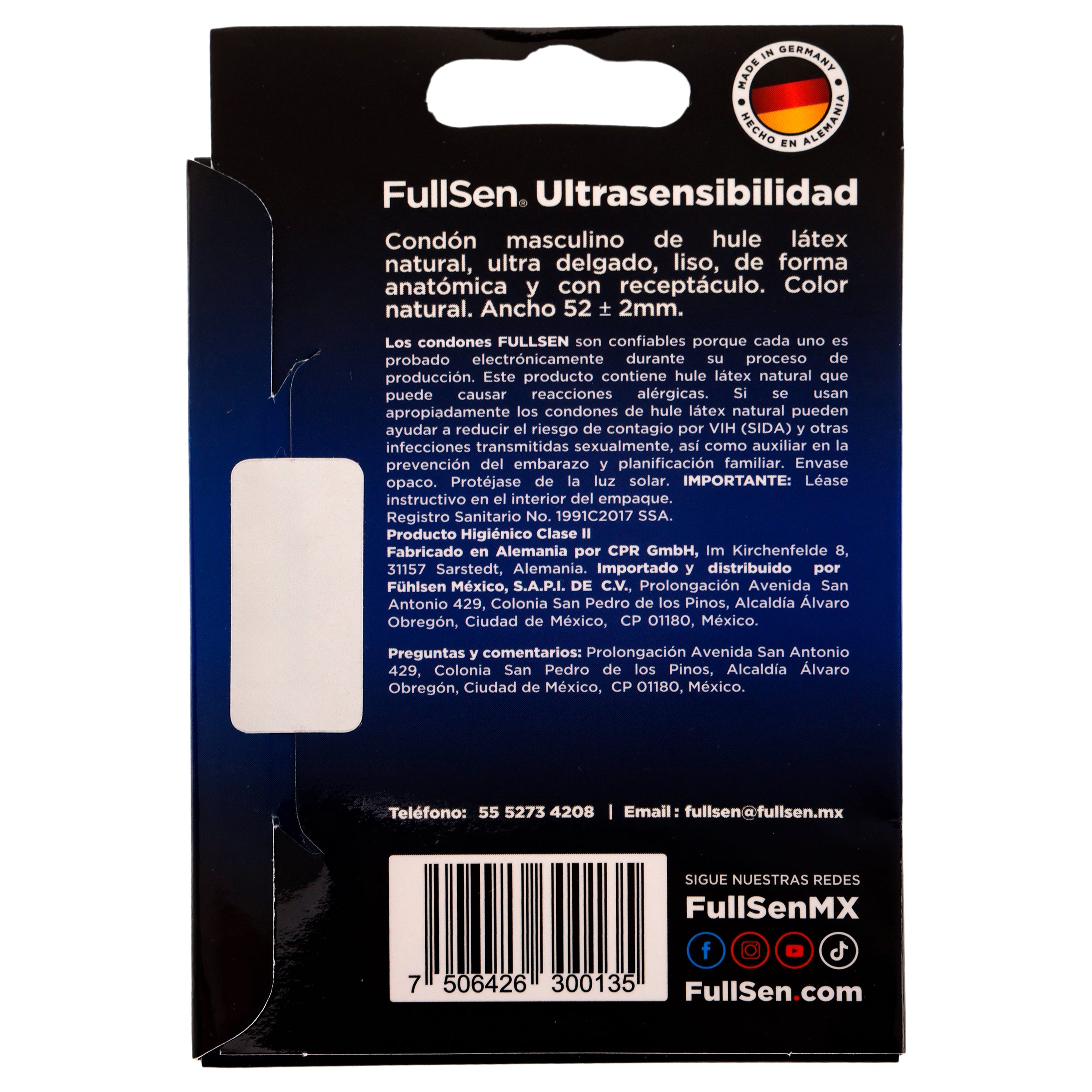 Preservativo  Fullsen Ultrasensib C/3-2