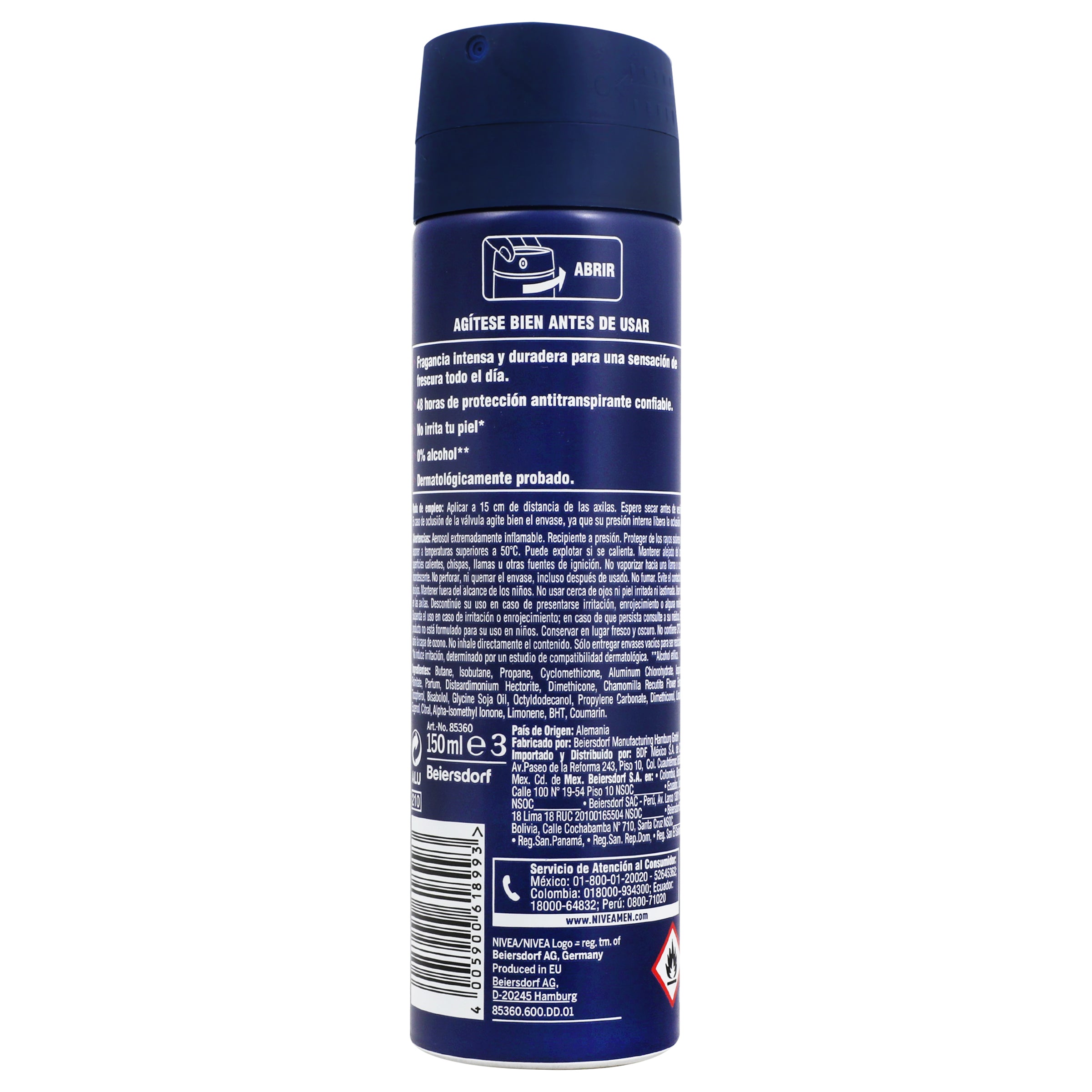 Desodorante Nivea Men Fres Hevok Spray 150 Ml-5