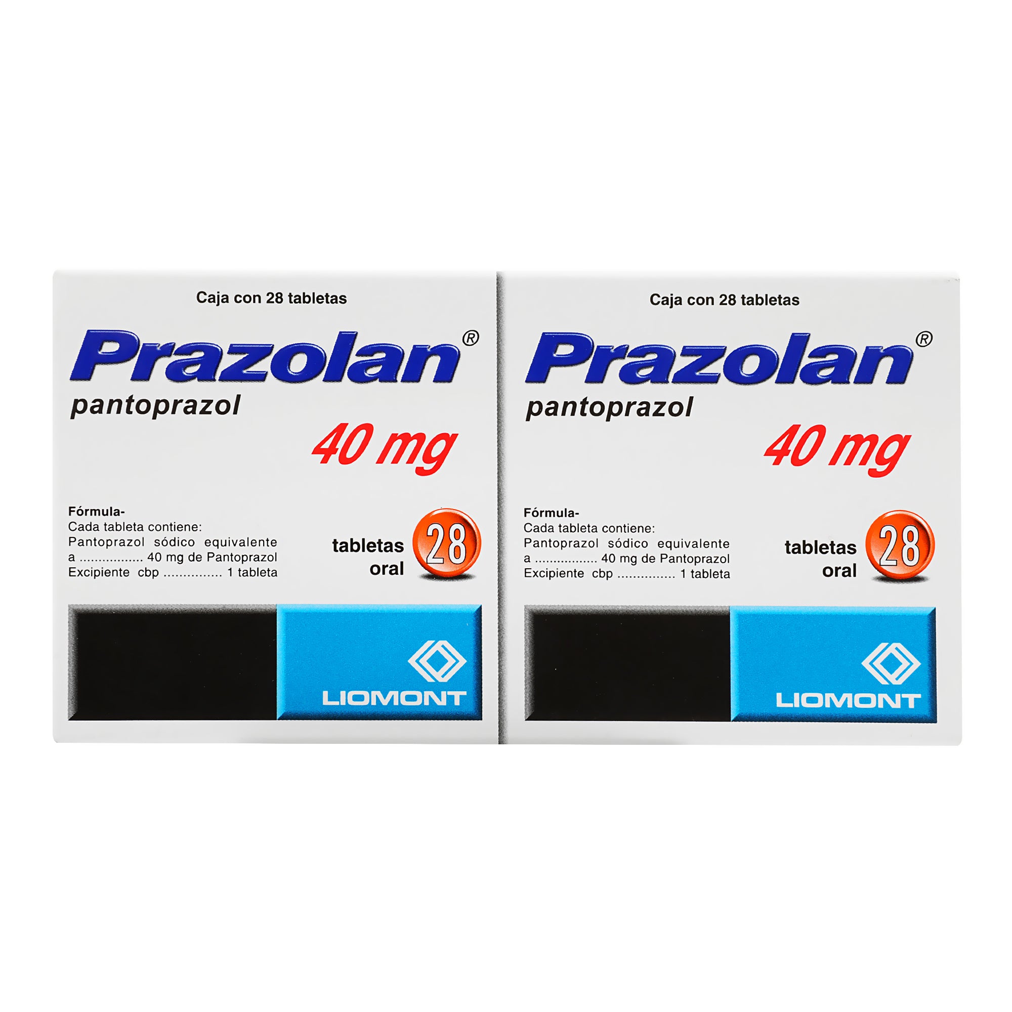 Prazolan Dual 40 Mg Grageas Con 28-4