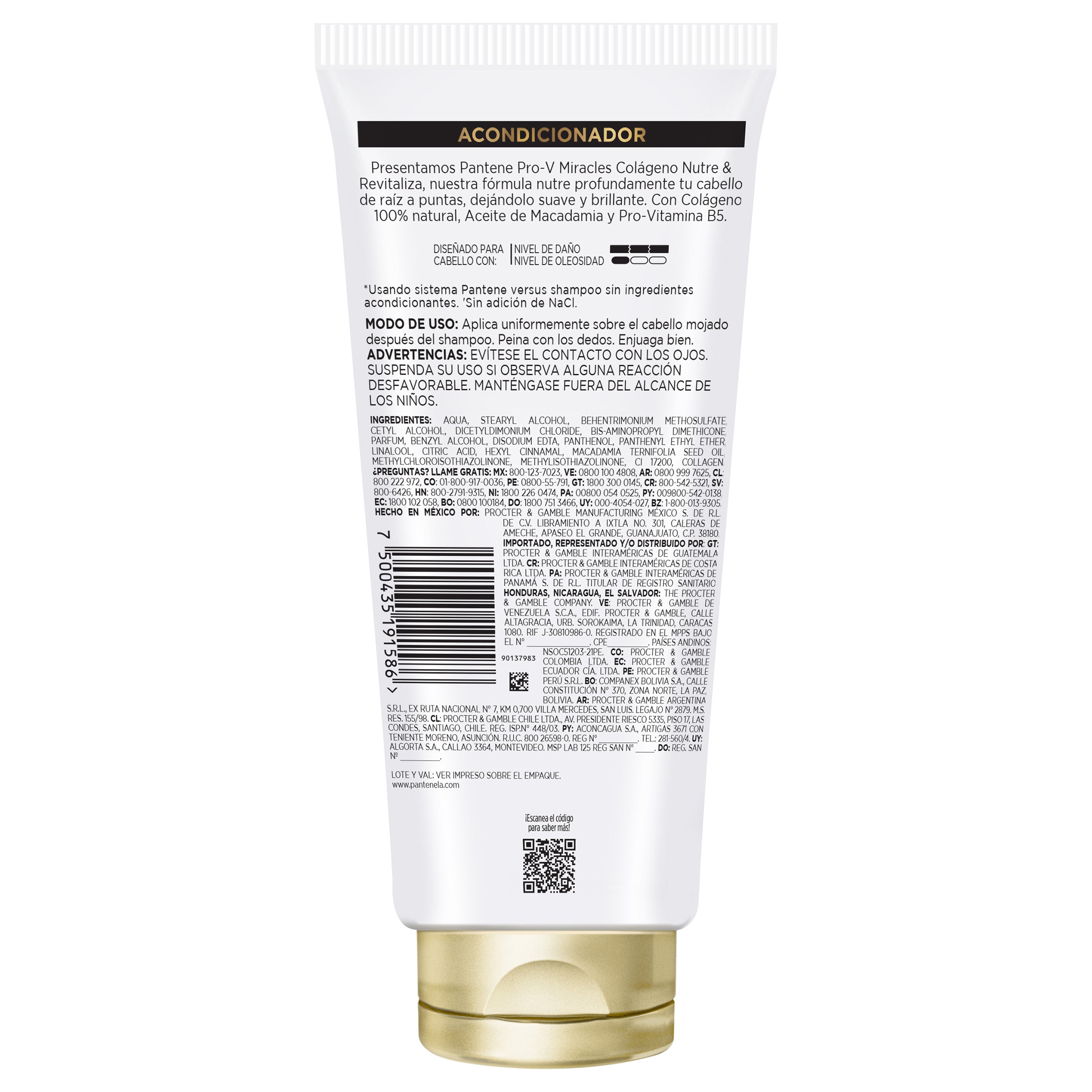 Acondicionador Pantene Colageno Nutre Y Revitaliza 250 Ml-2