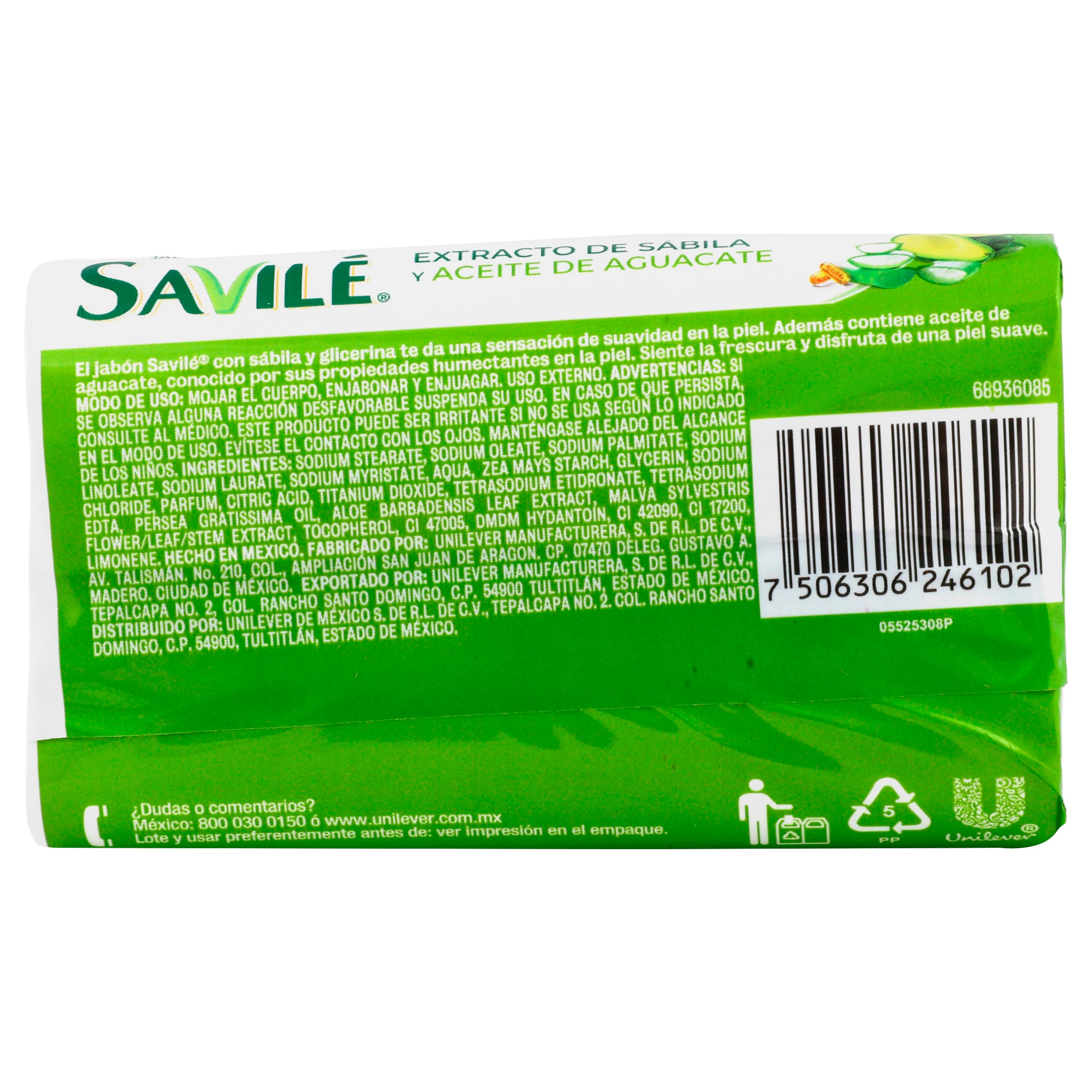 Jabon Savile Aceite Aguacate 135 G-7